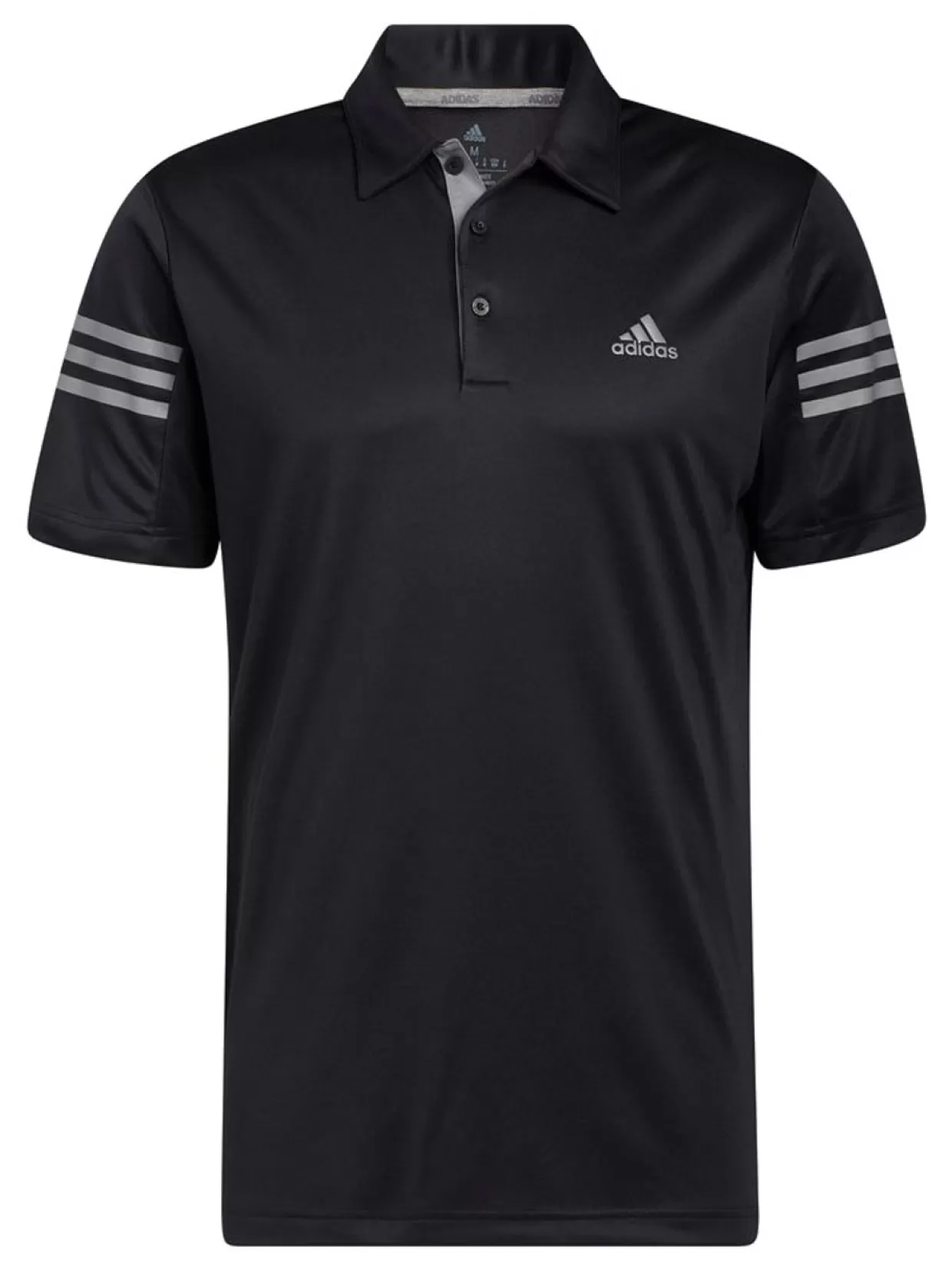 Men Adidas Shirts< 3-Stripe Polo Shirt - Black