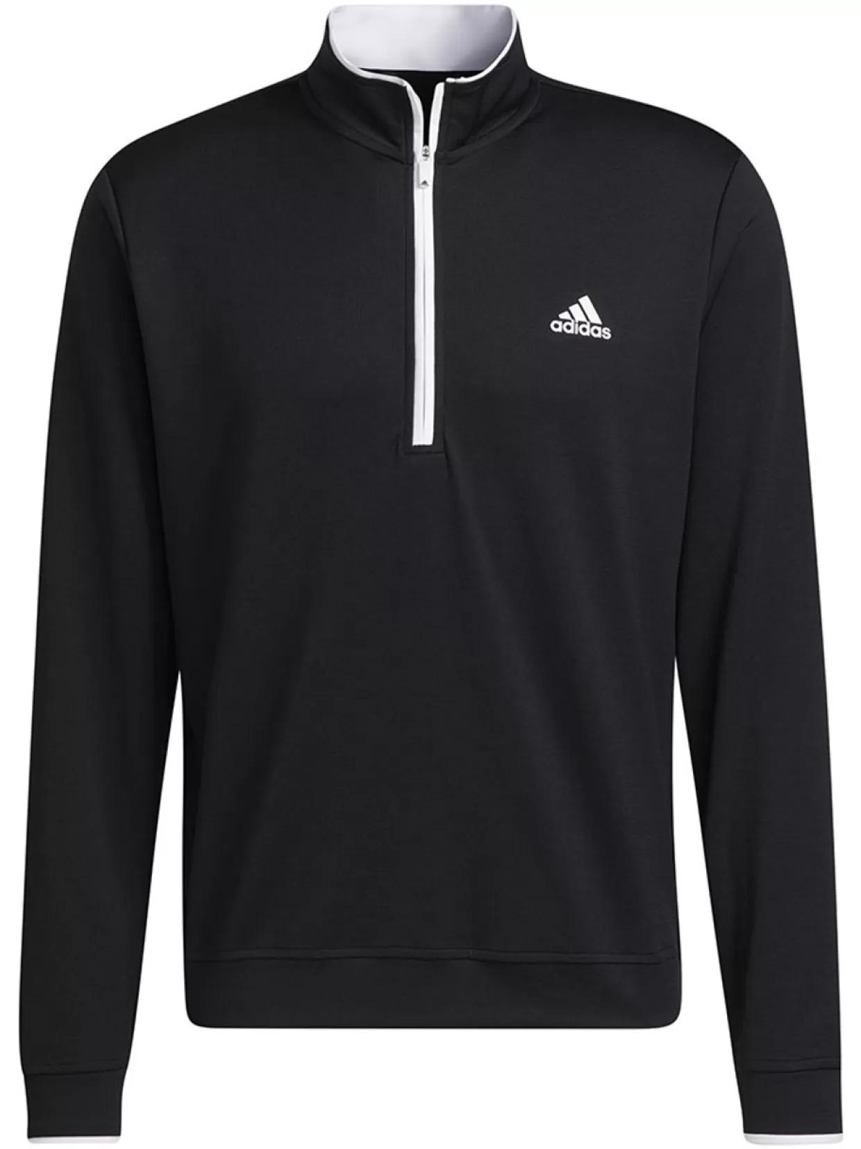 Men Adidas Jumpers< Quarter-Zip Pullover - Black/White