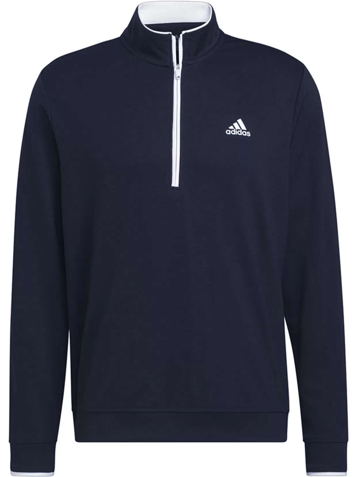 Men Adidas Jumpers< Quarter-Zip Pullover - Collegiate Navy/White