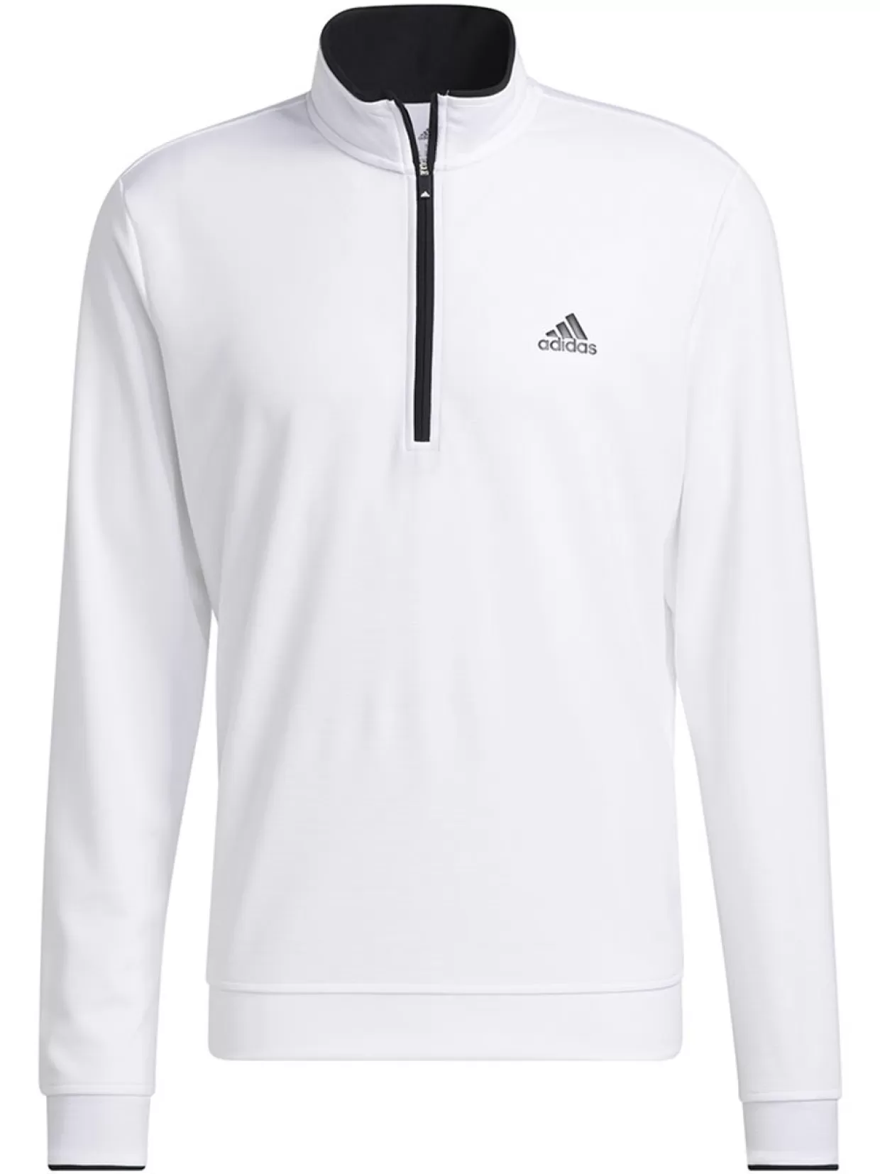 Men Adidas Jumpers< Quarter-Zip Pullover - White