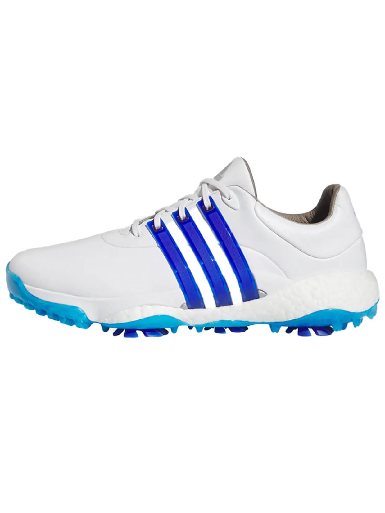 Men Adidas Mens Golf Shoes< Tour360 22 Golf Shoes - Ftwr White/Lucid Blue/Silver Met.