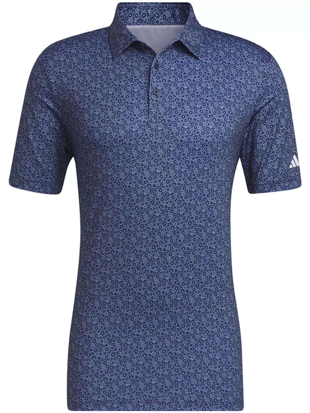 Men Adidas Shirts< Ultimate365 Allover Print Golf Polo Shirt - Collegiate Navy