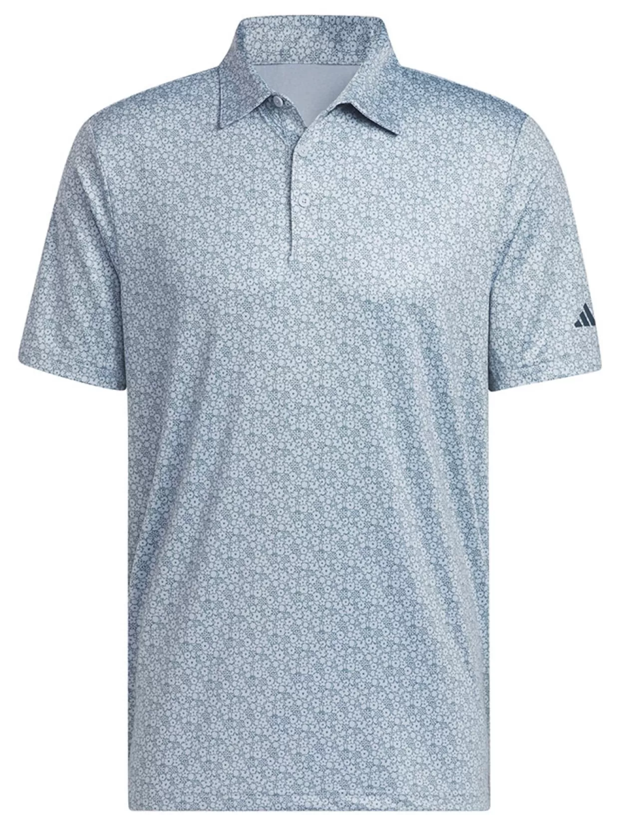 Men Adidas Shirts< Ultimate365 Allover Print Golf Polo Shirt - Wonder Blue