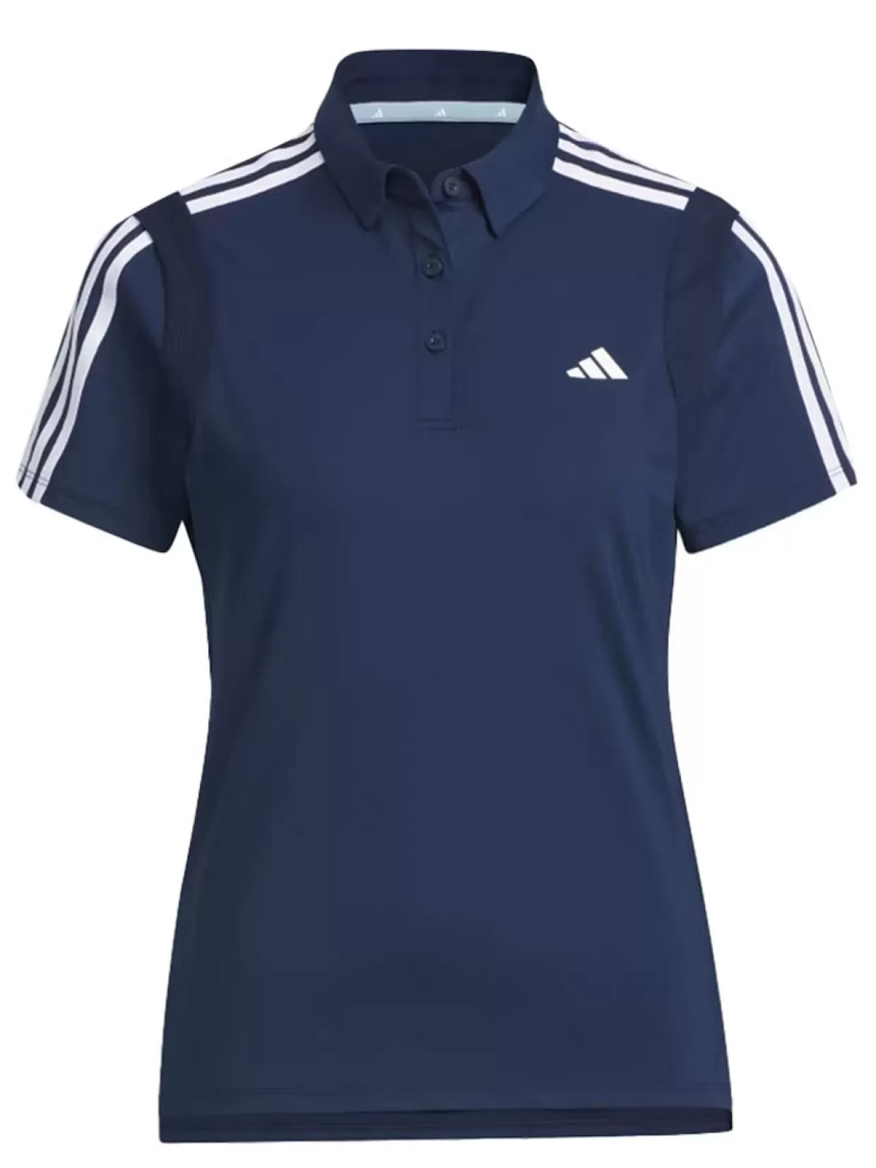 Women Adidas Shirts&lt; Women&#039;S Heat.Rdy 3-Stripes Short Sleeve Polo Shirt - Collegiate Navy