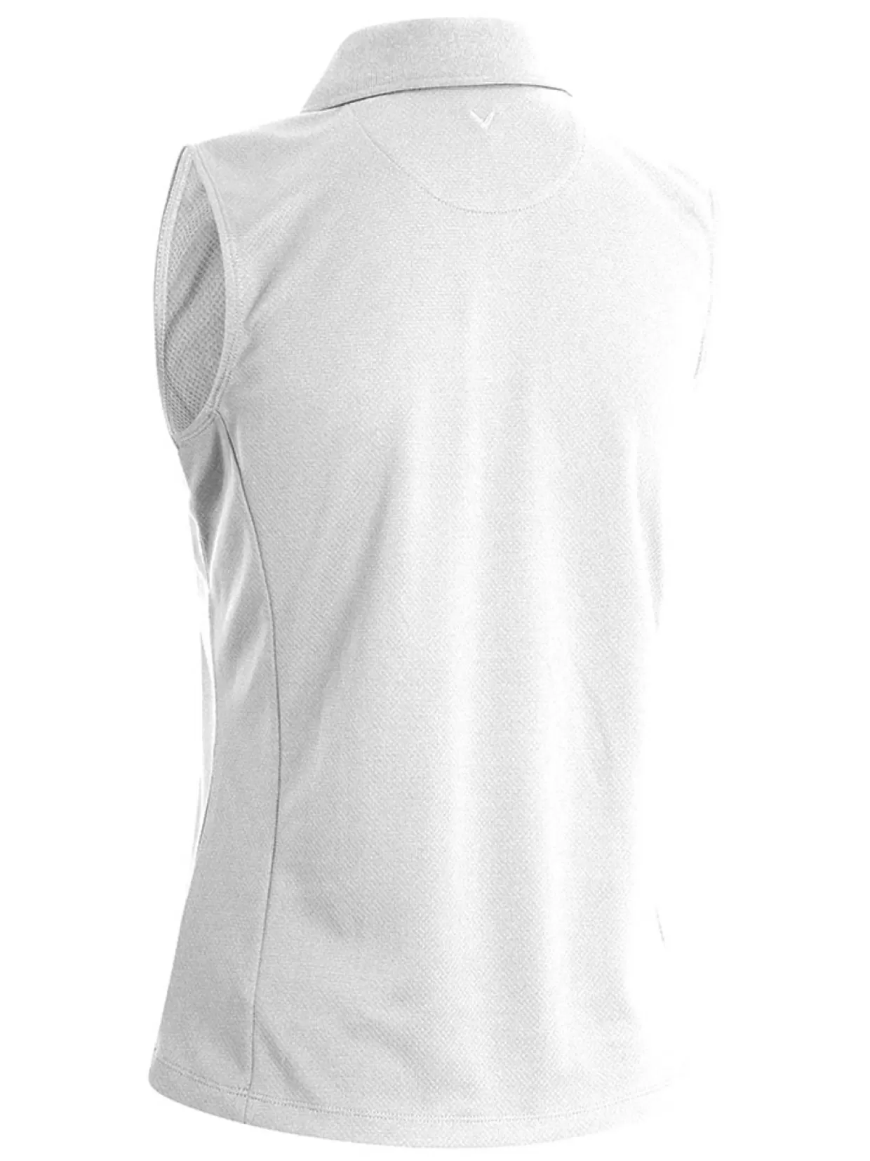 Women Callaway Shirts< Women'S Sleeveless Knit Polo - Brilliant White