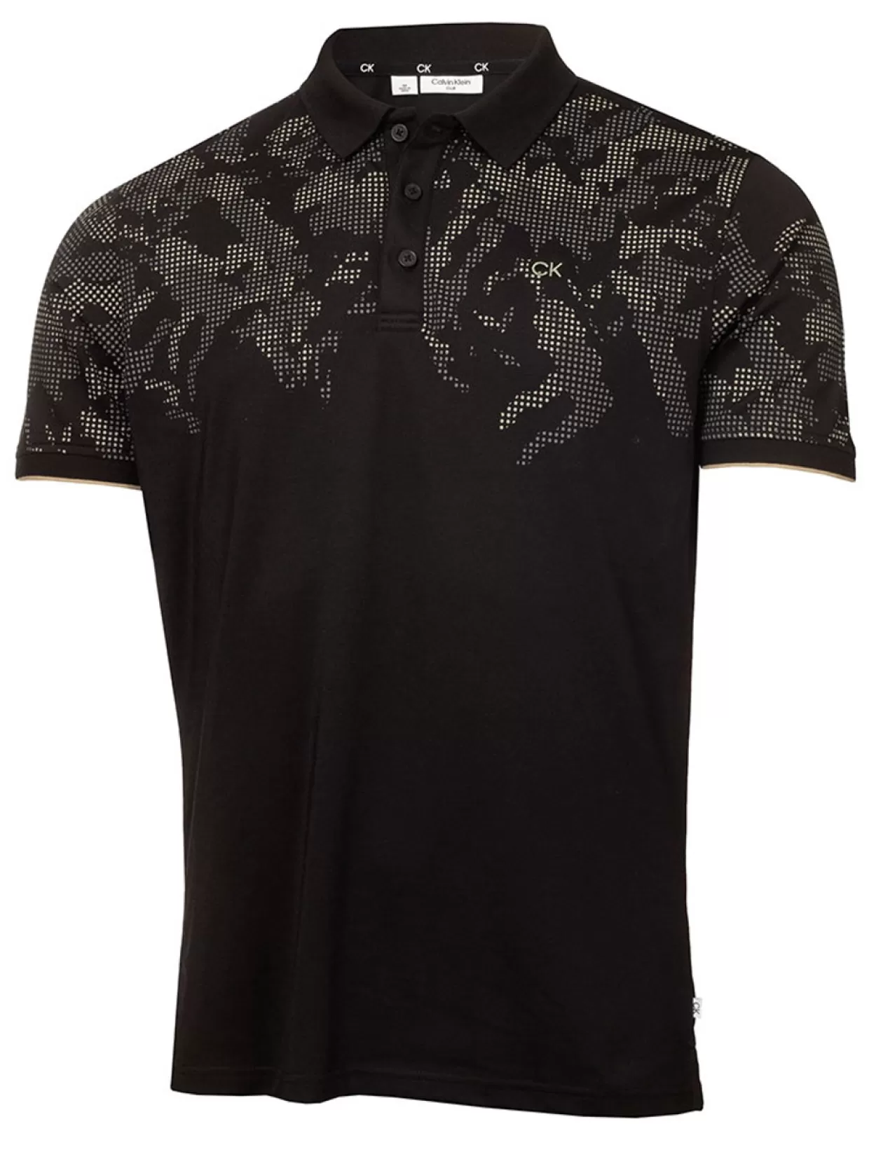 Men Calvin Klein Shirts< Nashua Printed Polo - Black