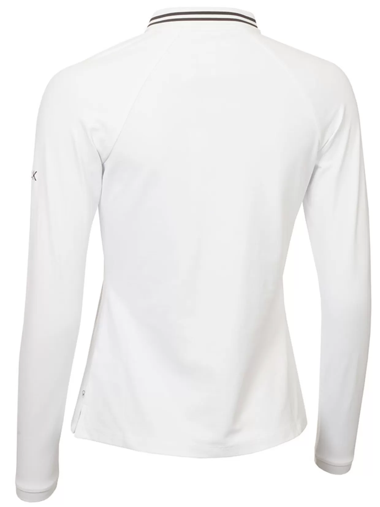 Women Calvin Klein Shirts< Women'S Blair Long Sleeve Polo - White