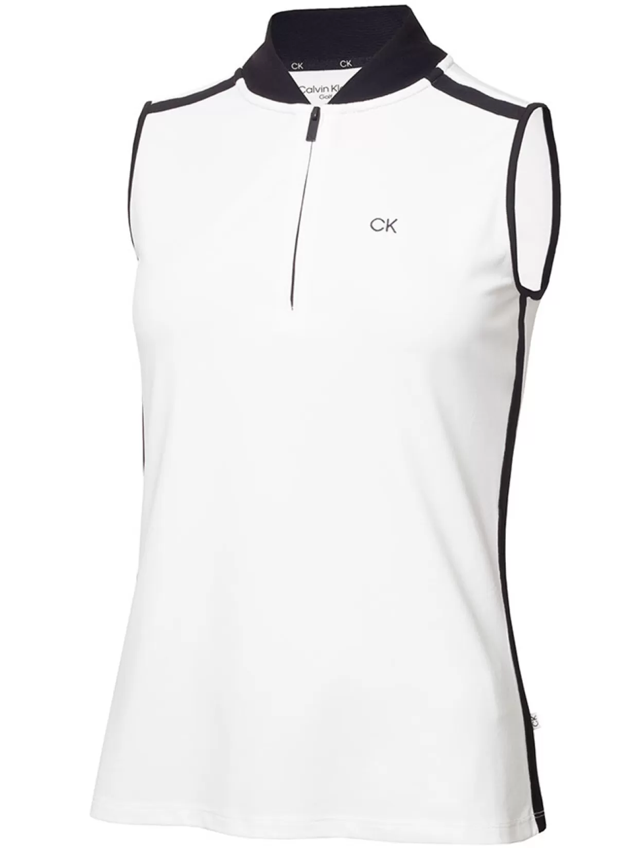 Women Calvin Klein Shirts< Women'S Chenang Sleeveless Polo - White/Navy