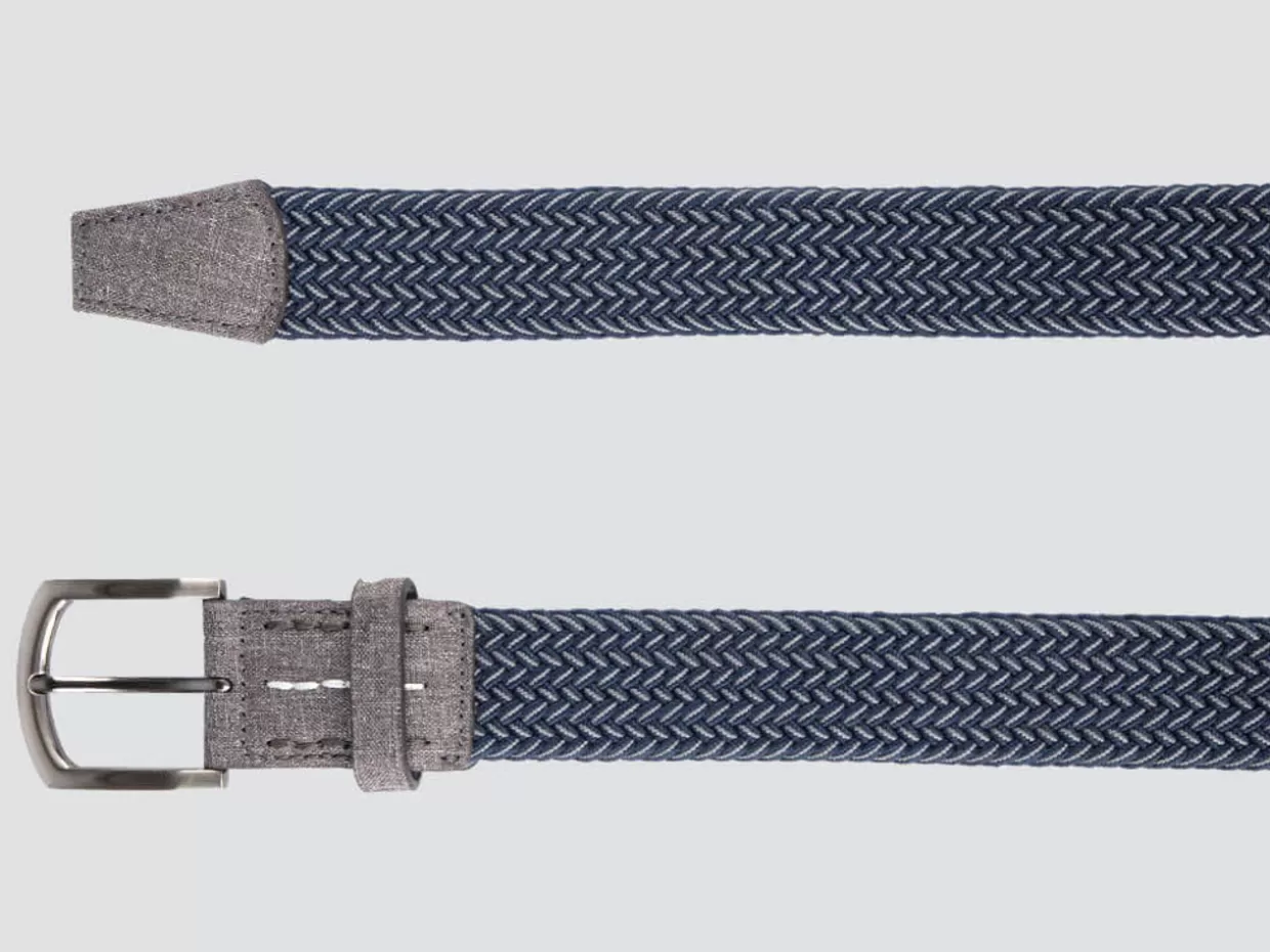 Cuater Belts< By Travis Mathew Cheers Belt - Dark Blue/Dark Grey