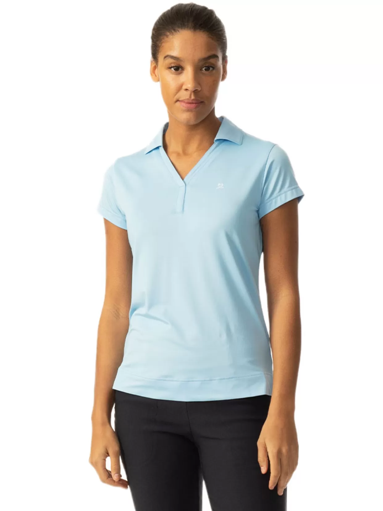 Women Daily Sports Shirts< W Anzio Cap Sleeve Polo - Skylight