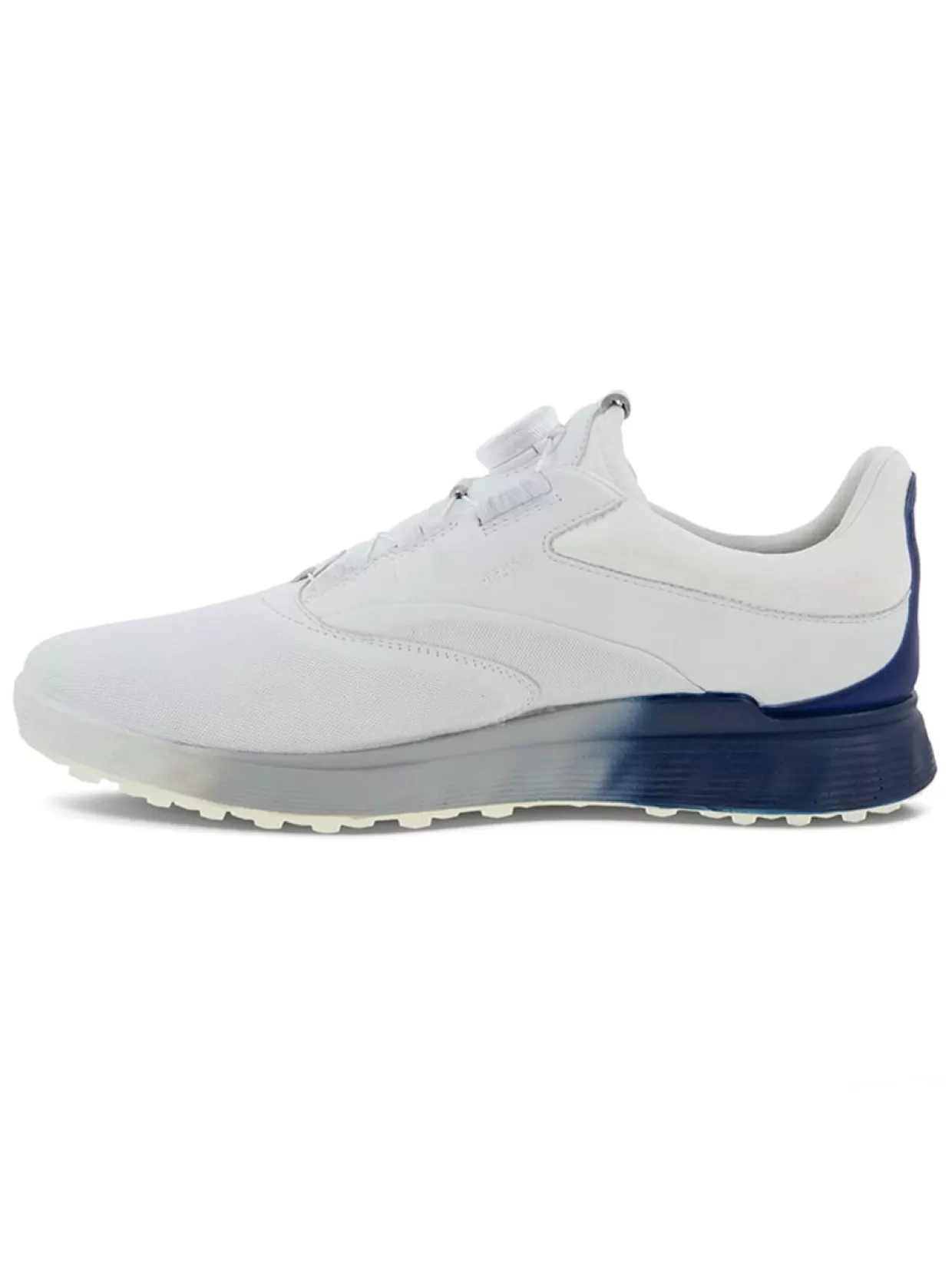 Men Ecco Mens Golf Shoes< M S-Three Boa Golf Shoes - White/Blue