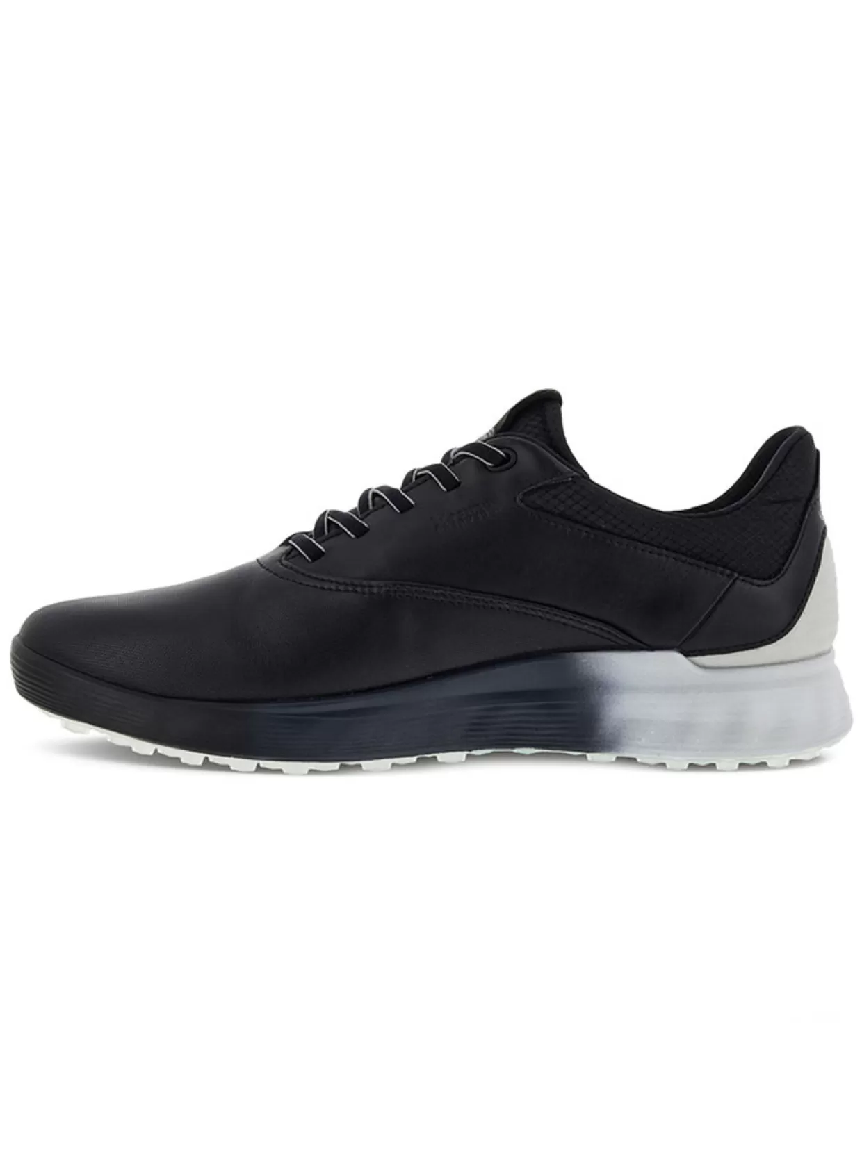 Men Ecco Mens Golf Shoes< M S-Three Golf Shoes - Black/Concrete