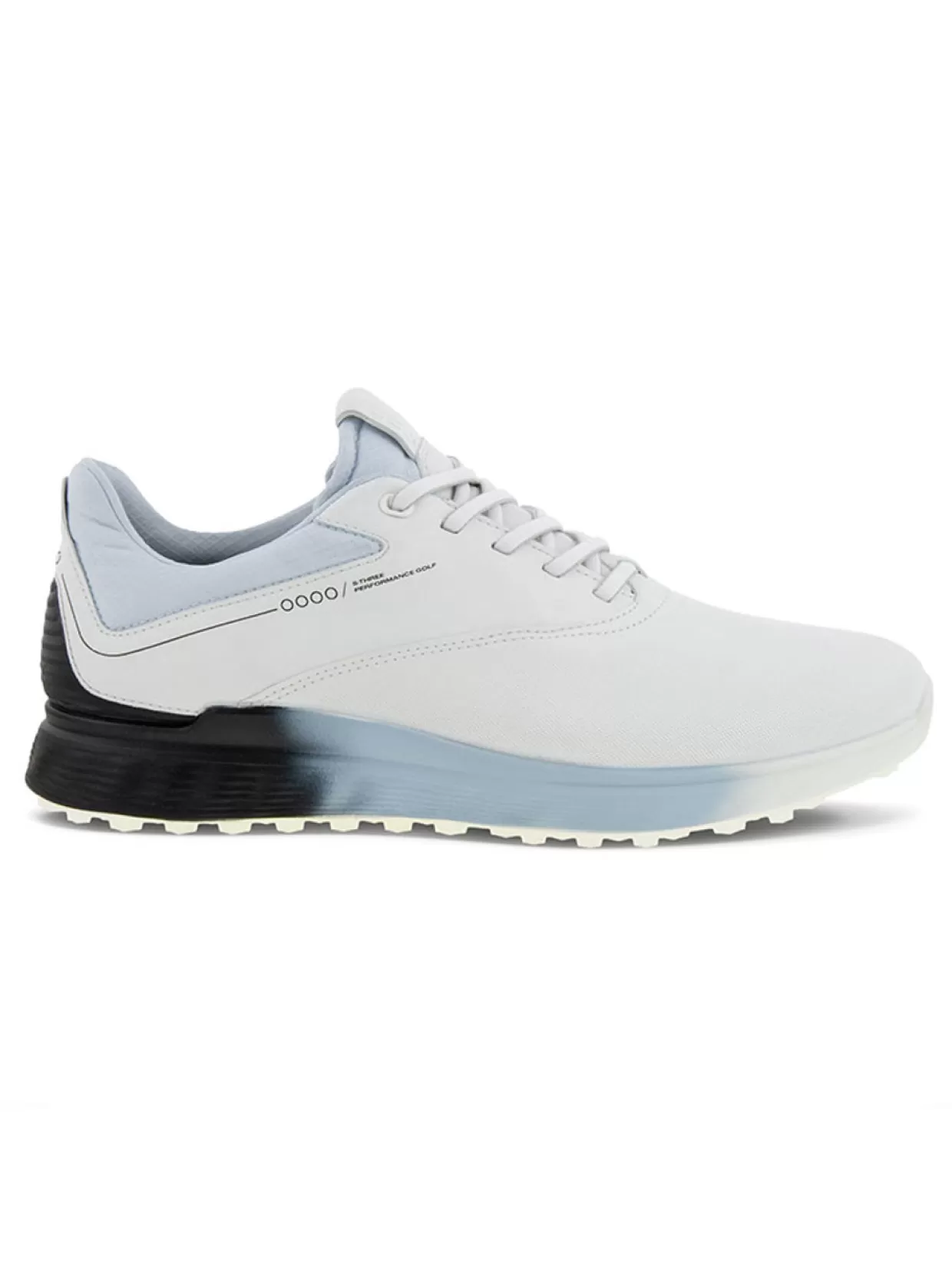 Men Ecco Mens Golf Shoes< M S-Three Golf Shoes - White/Black