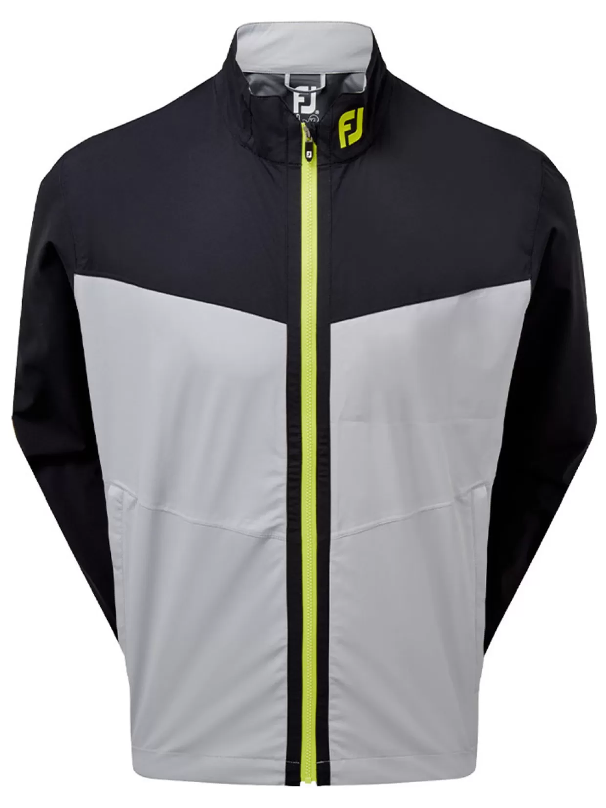 Men FootJoy Wind & Rain Wear< Hydrolite Rain Jacket - Black/Grey/Lime