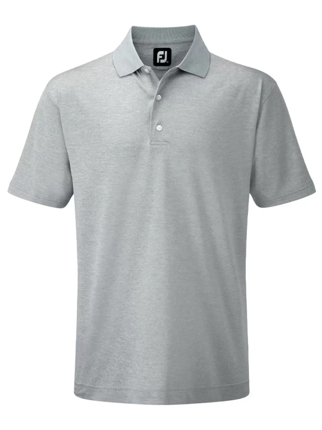 Men FootJoy Shirts< Stretch Pique Golf Shirt - Heather Grey