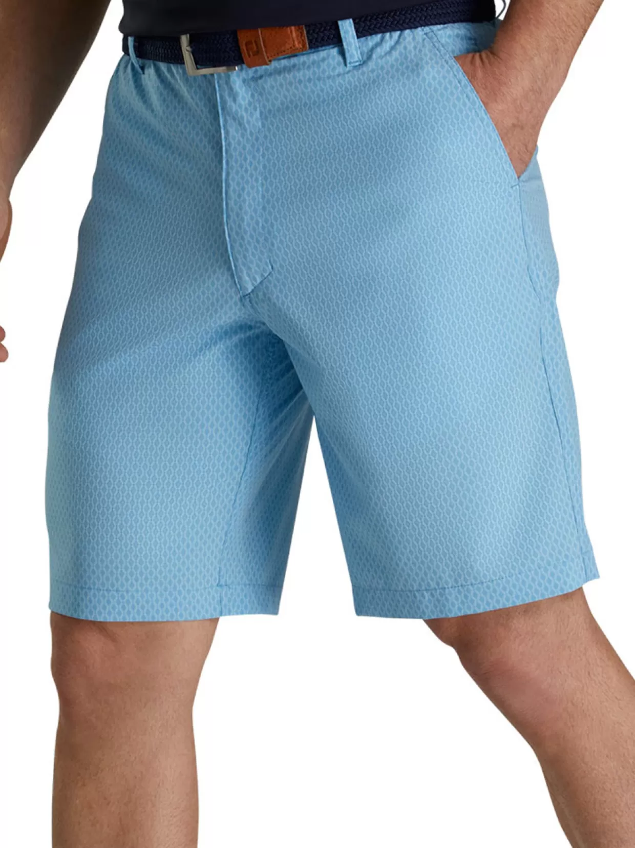 Men FootJoy Shorts< Tonal Print Short - True Blue