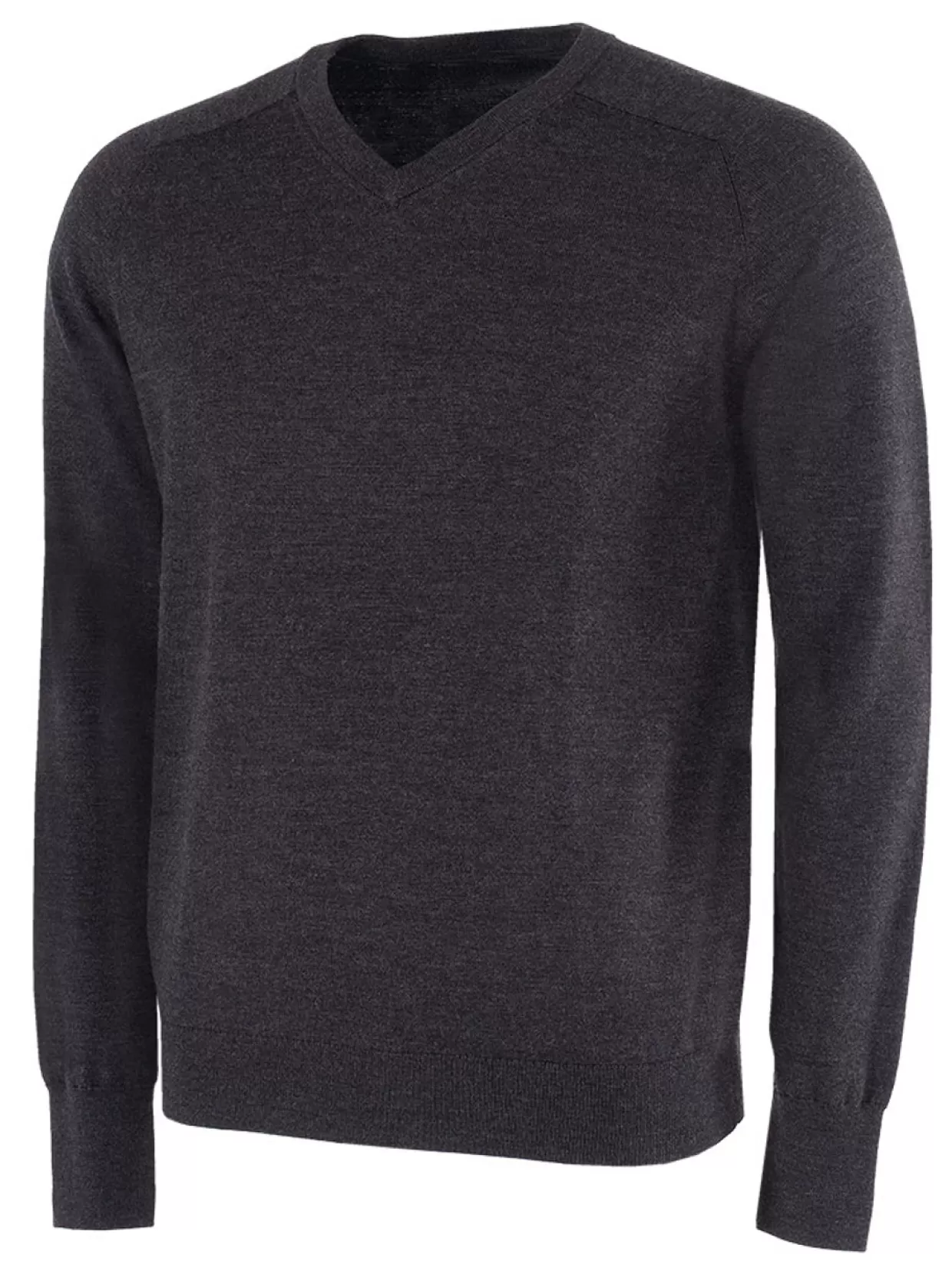 Men Galvin Green Jumpers< Carl V-Neck Sweater - Black Melange