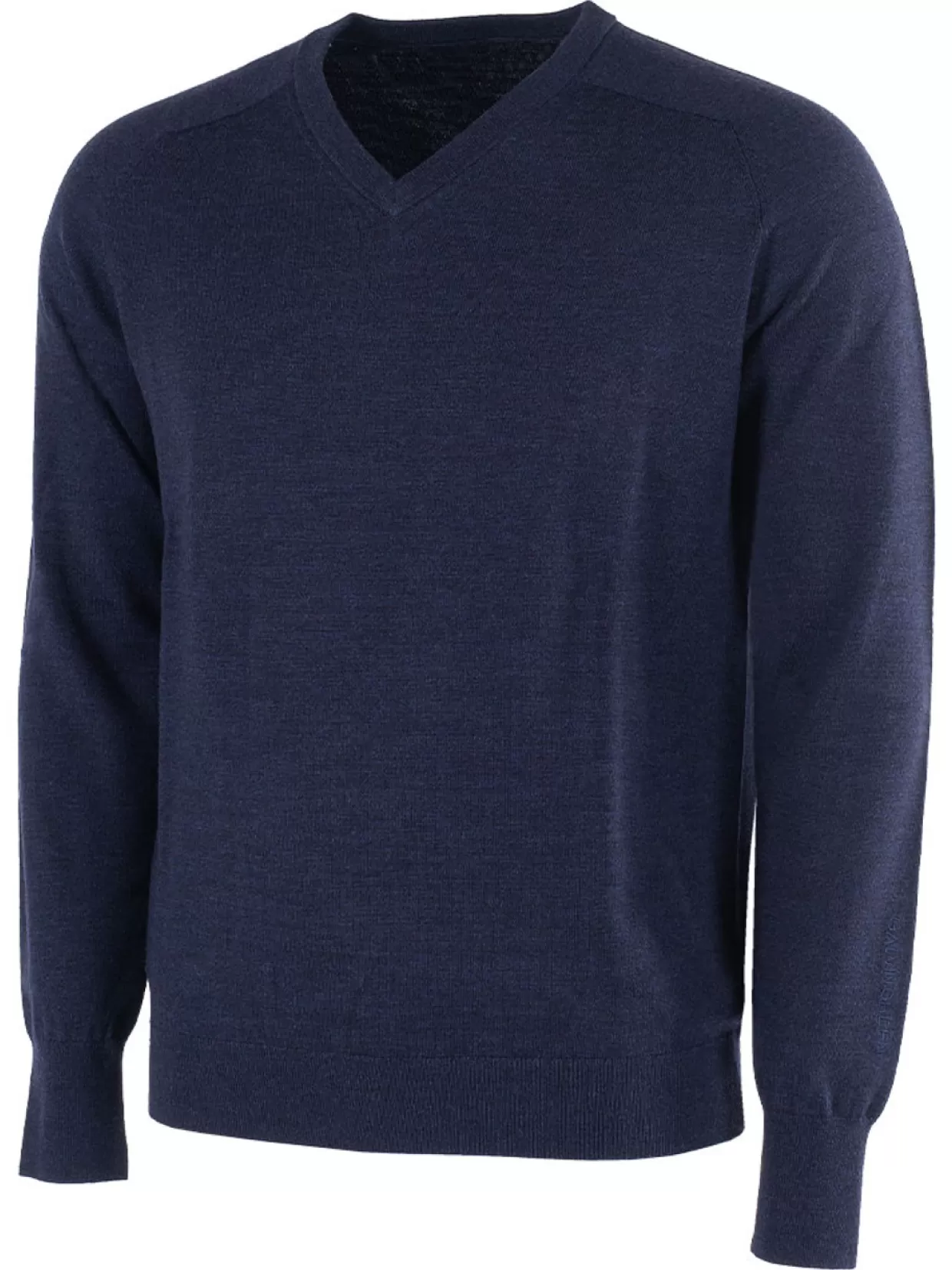 Men Galvin Green Jumpers< Carl V-Neck Sweater - Navy Melange