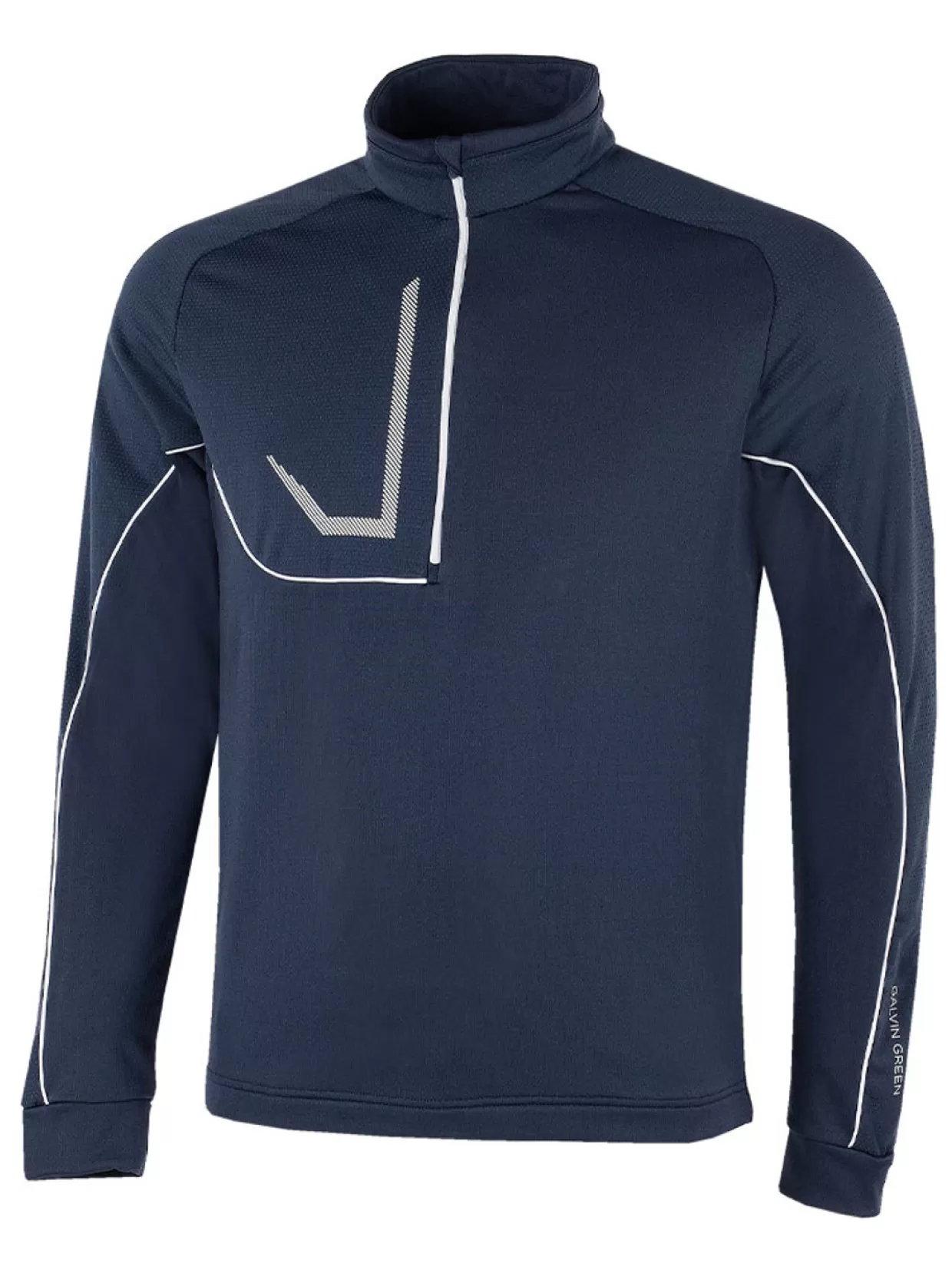 Men Galvin Green Jumpers< Daxton Insula Half-Zip - Navy/Ensign Blue/White