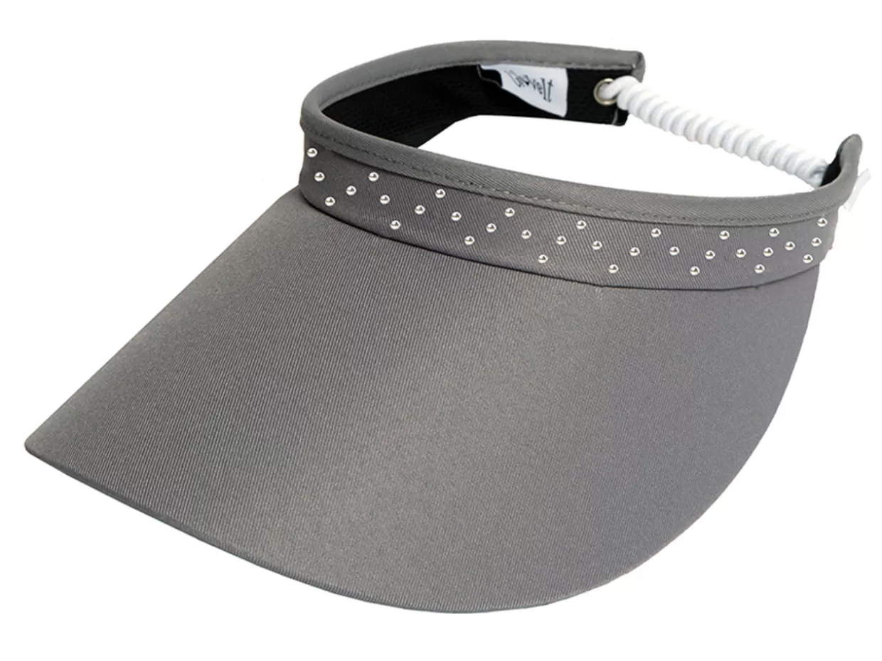 Glove It Visors< Bling Crystal Coil Visor - Grey