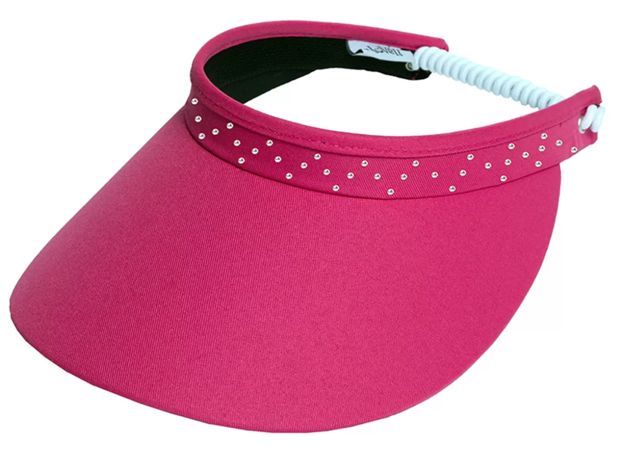 Glove It Visors< Bling Crystal Coil Visor - Pink