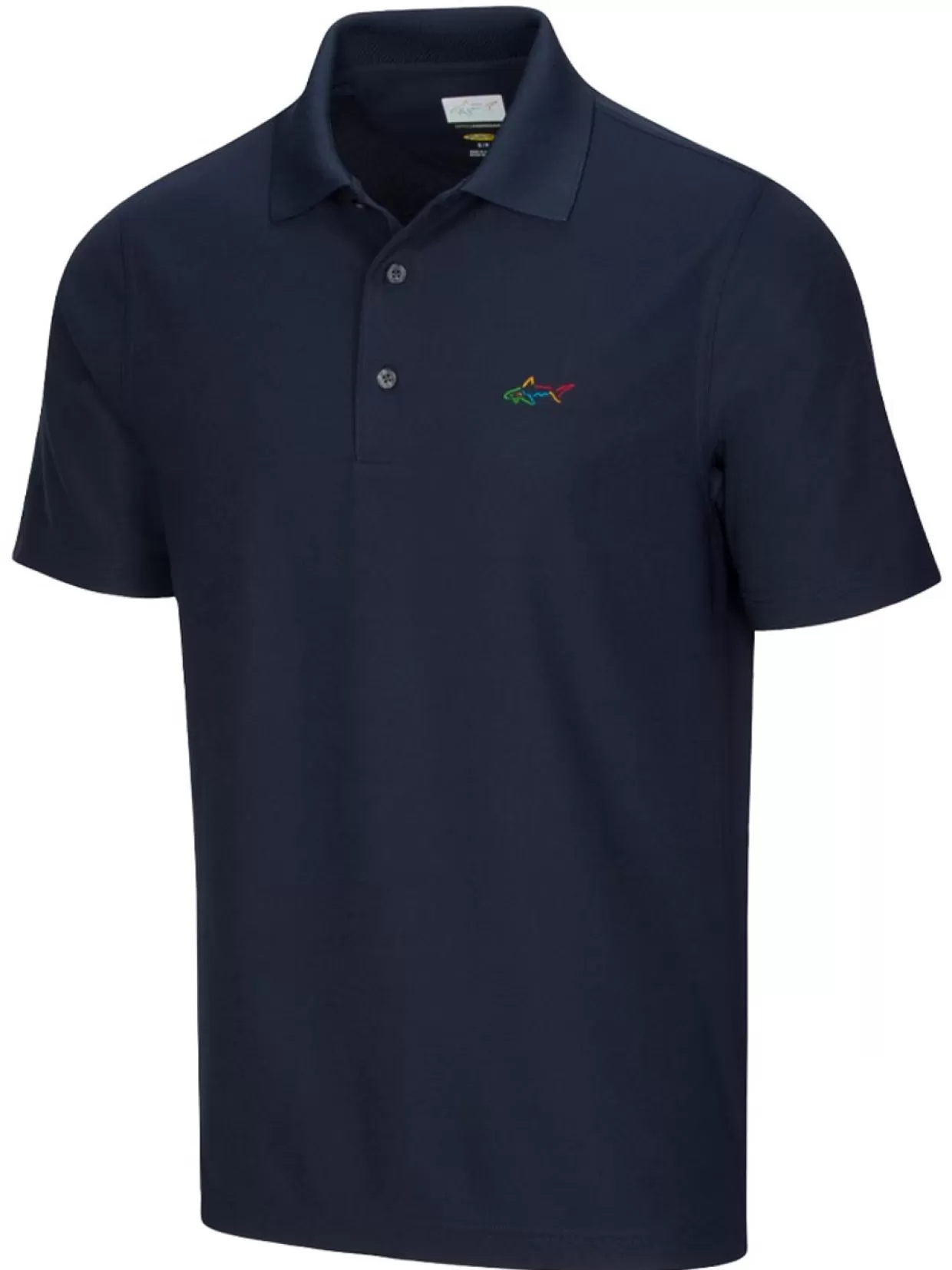 Men Greg Norman Shirts< Classic Pique Shark Polo - Navy