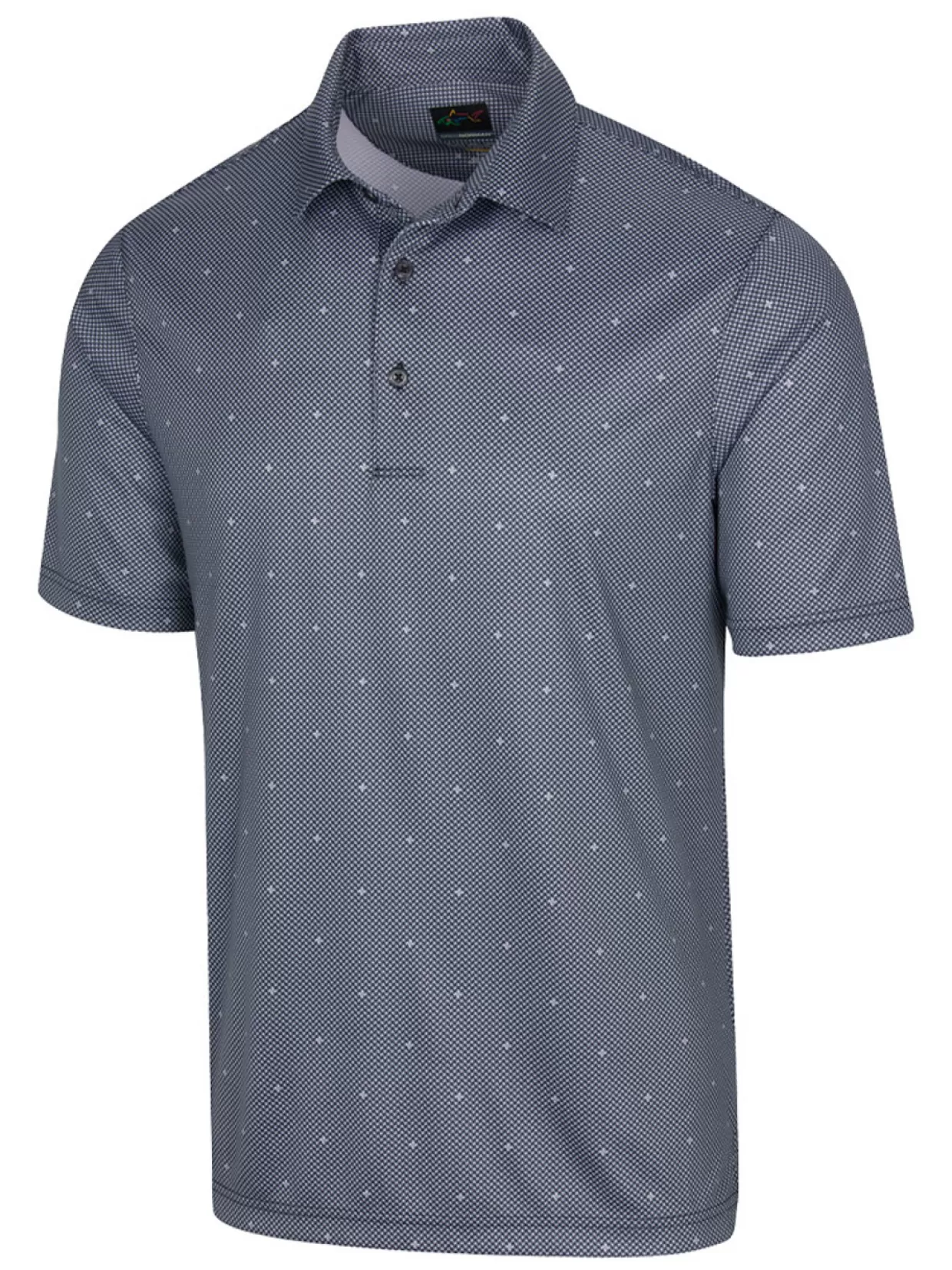 Men Greg Norman Shirts< Ml75 Microlux Jacks Print Polo - Black