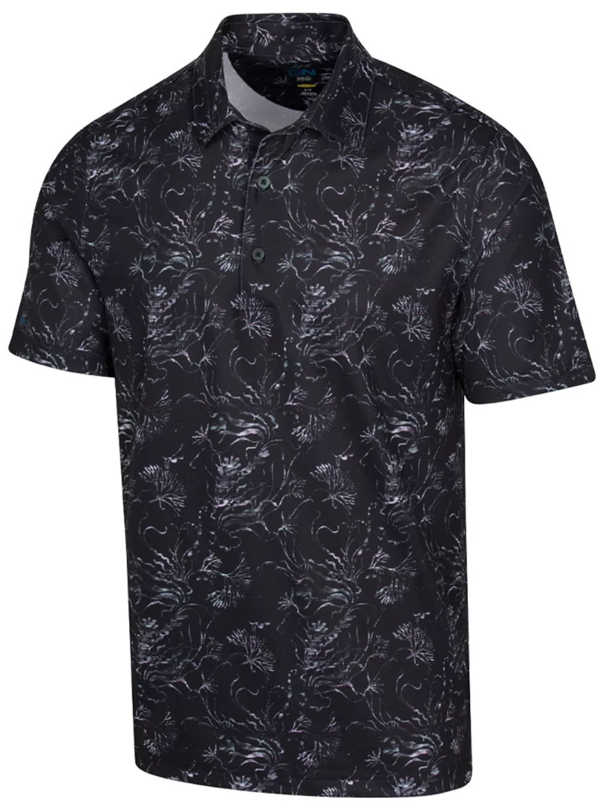 Men Greg Norman Shirts< Ml75 Undersea Polo - Black