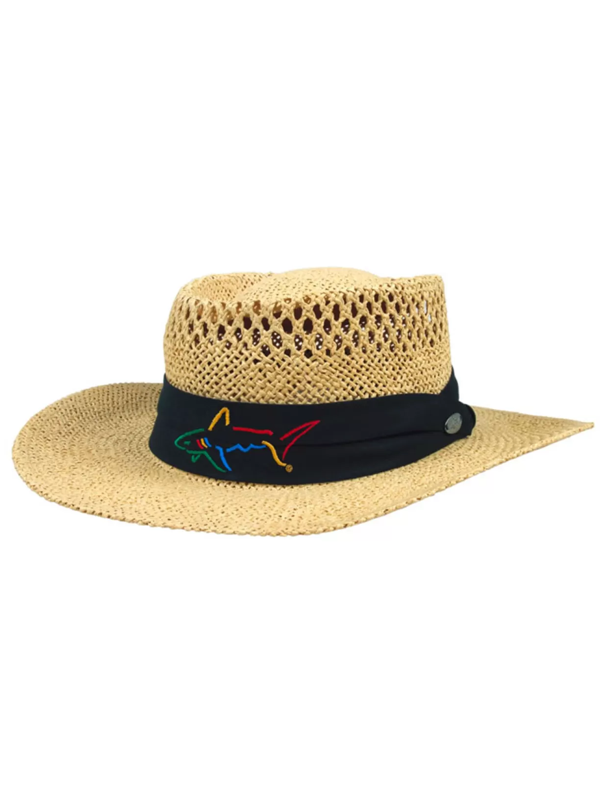 Greg Norman Hats< Signature Straw Hat - Natural