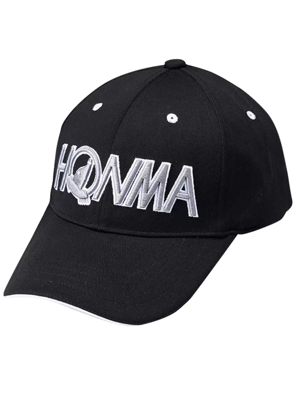 Honma Caps< Solid Cap 031-735628 - Black/Silver