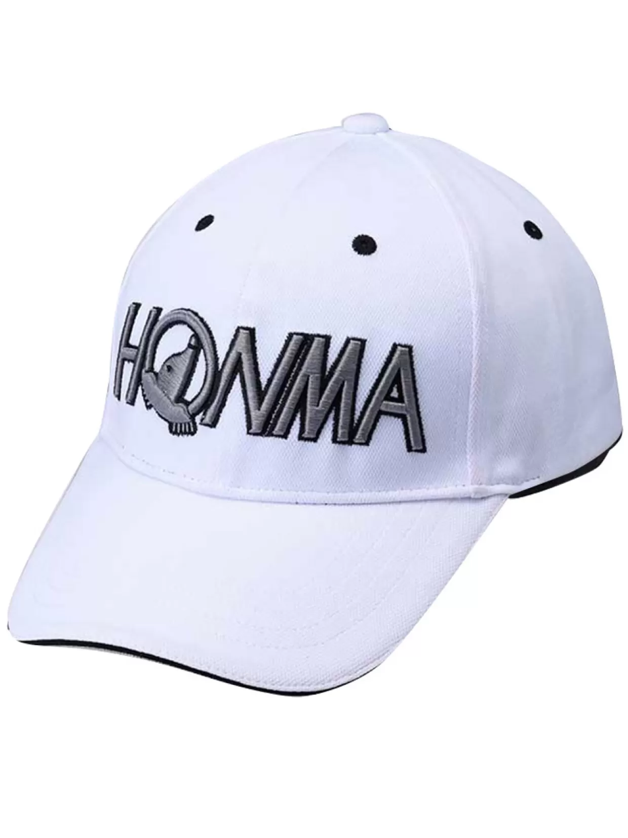 Honma Caps< Solid Cap 031-735628 - White/Black