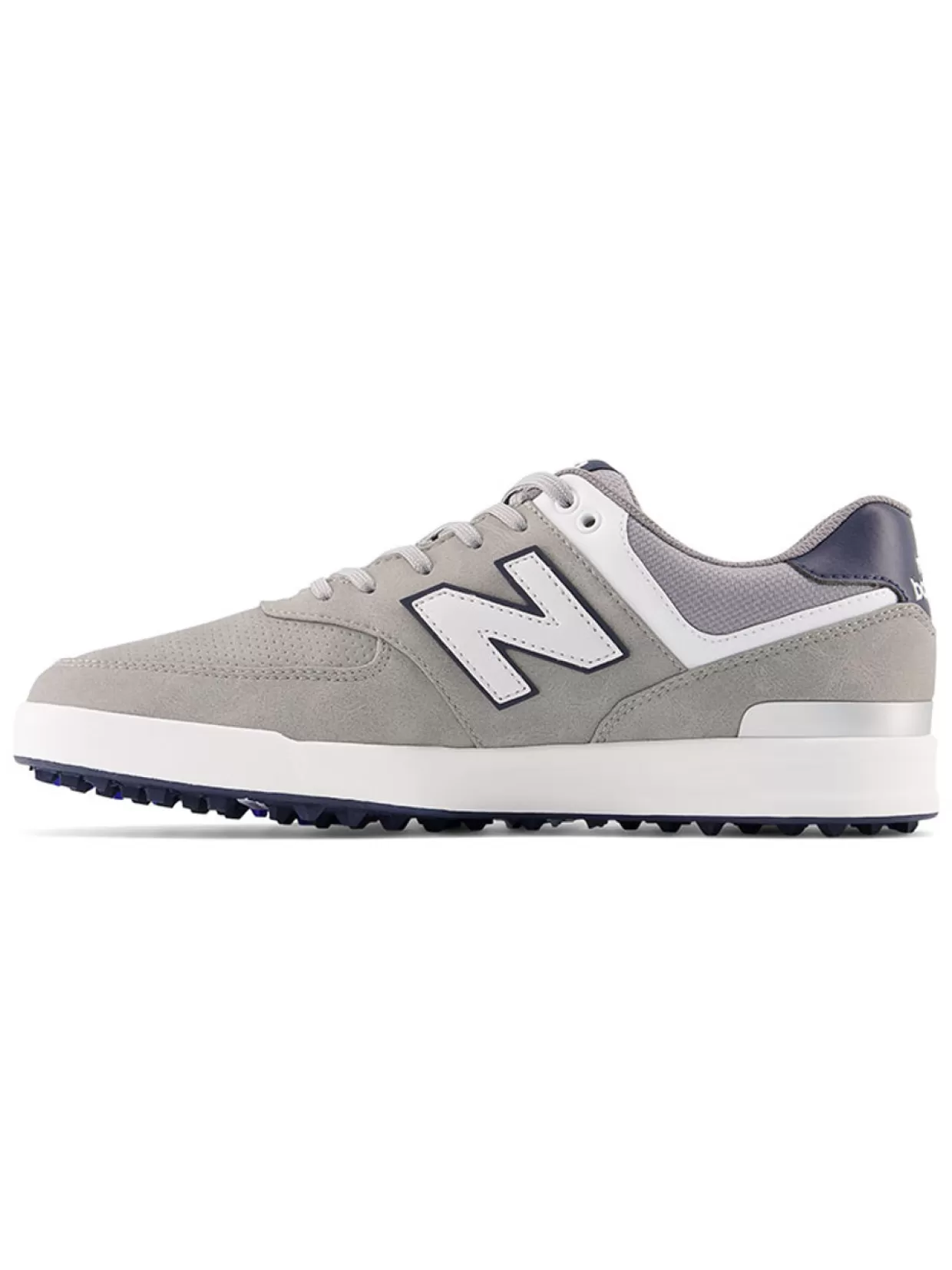 Men New Balance Mens Golf Shoes< 574 Greens Sl (2E) Golf Shoes - Grey/White