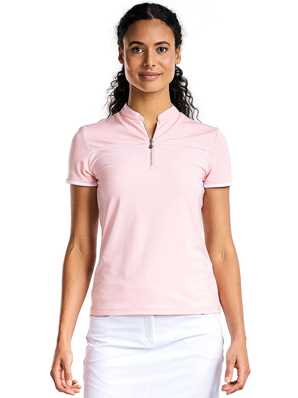 Women Nivo Shirts< W Callie Mock - French Rose