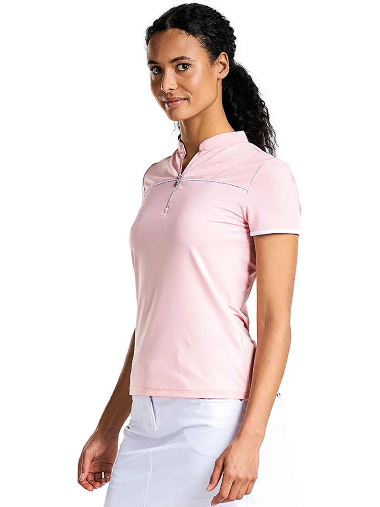 Women Nivo Shirts< W Callie Mock - French Rose