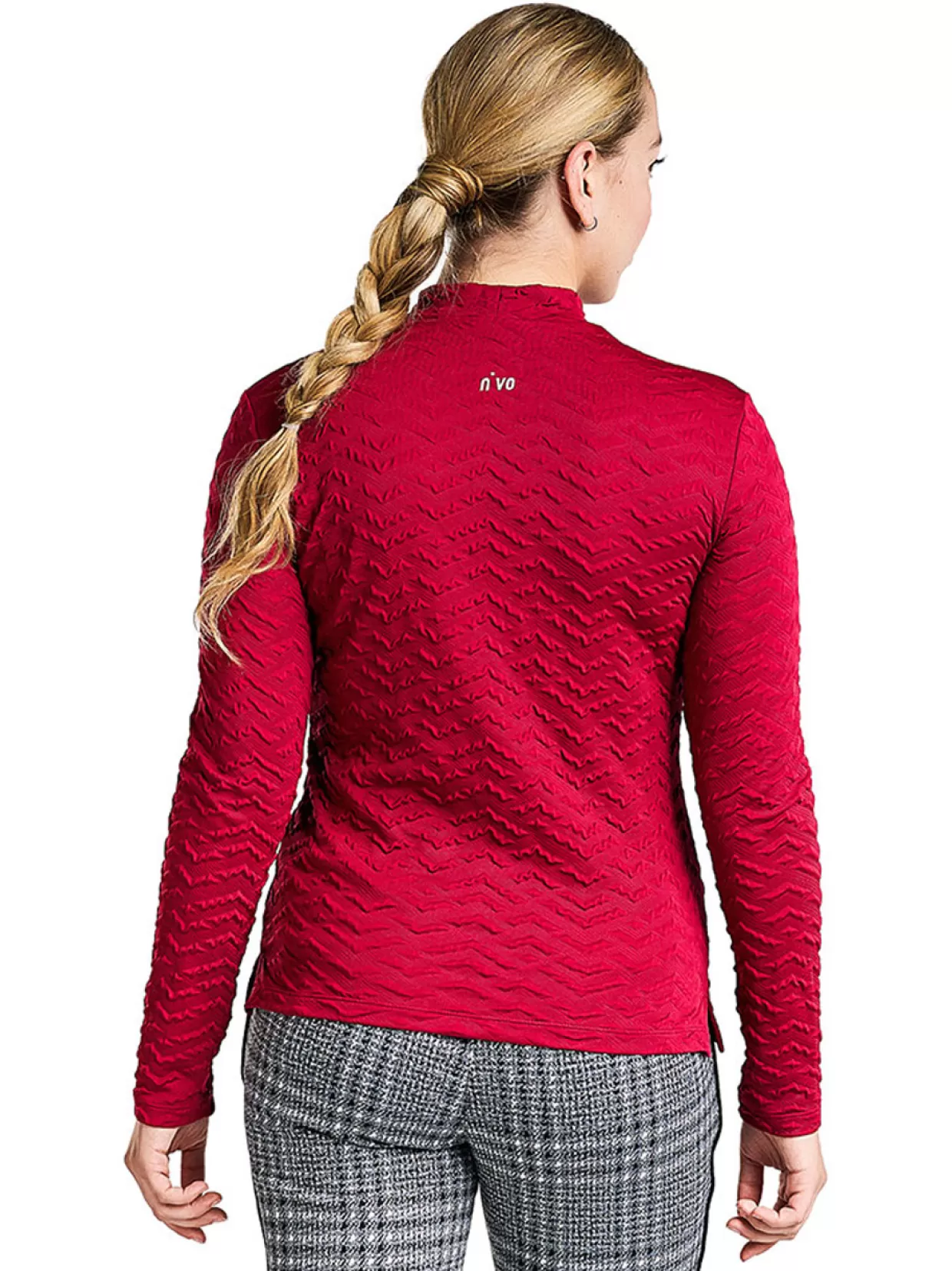 Women Nivo Shirts< W Mady Mock - Cranberry