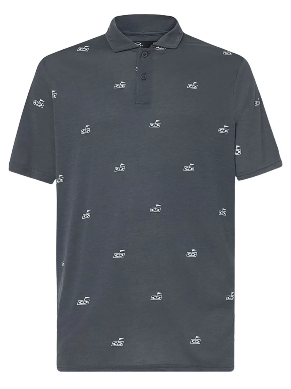 Men Oakley Shirts< Rc Micro Shade Print Golf Polo Shirt - Golf Pattern Dark Slate