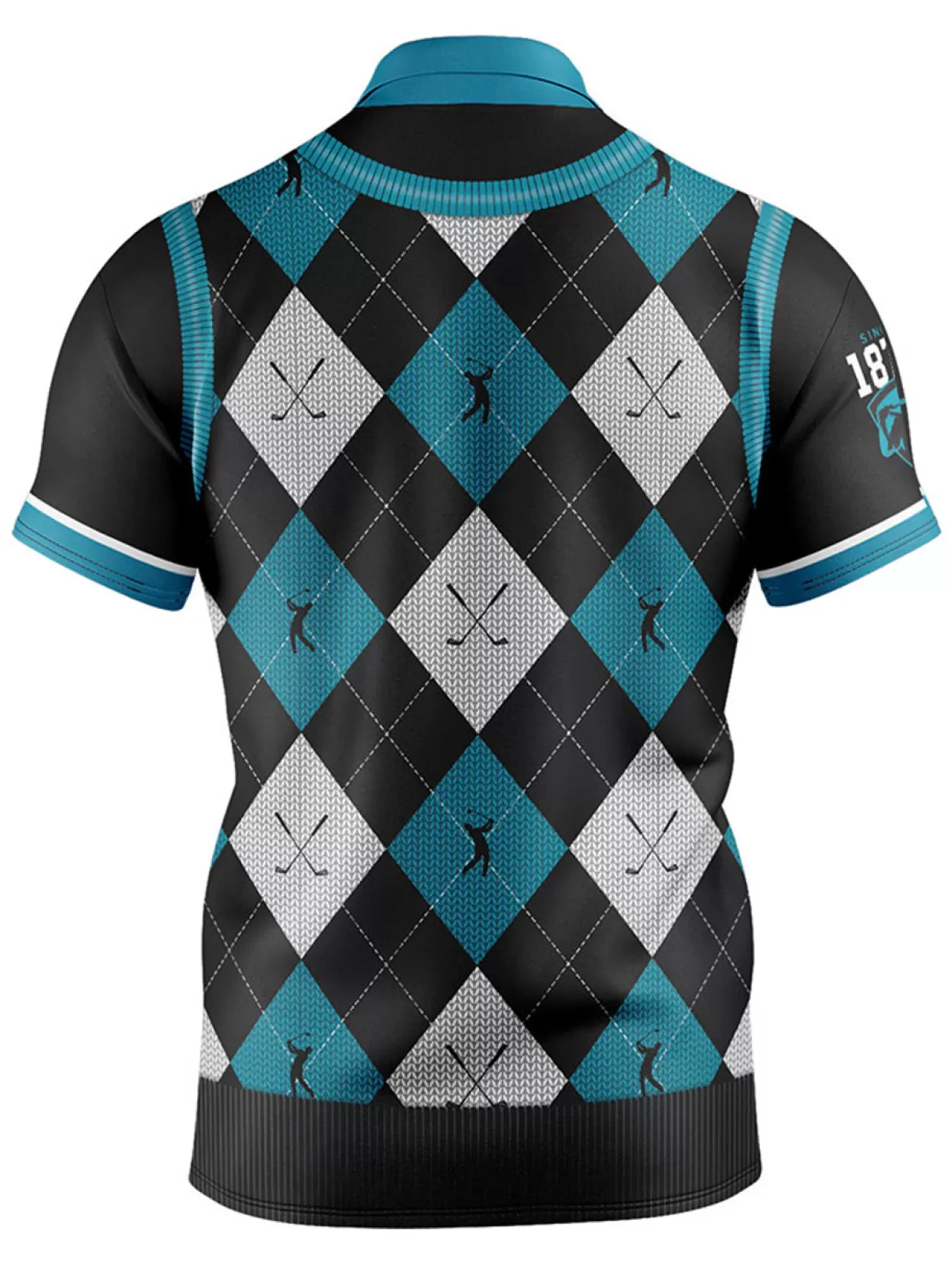 Men Official AFL Shirts< Fairway Golf Polo Shirt - Port Adelaide