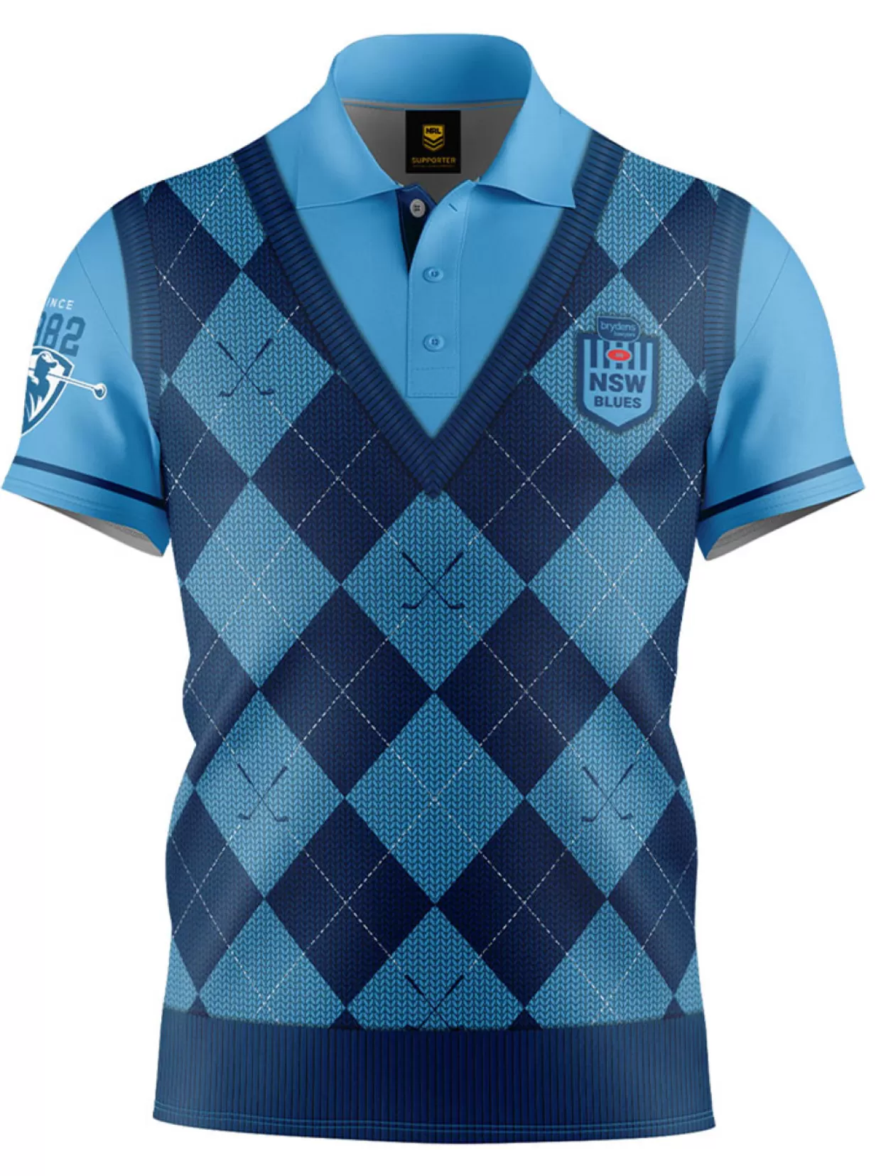 Men NRL Shirts<Official Fairway Golf Polo Shirt - Nsw Blues