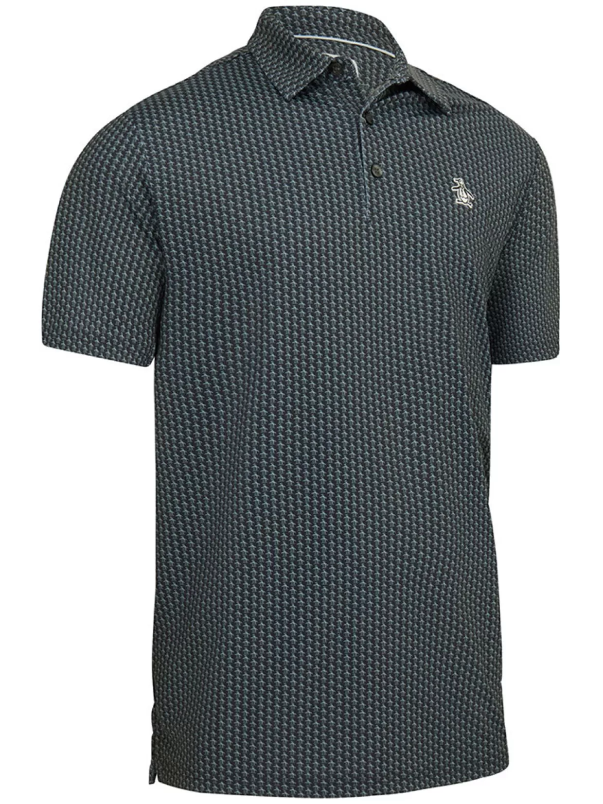 Men Original Penguin Shirts< All-Over Pete Print Golf Polo - Caviar