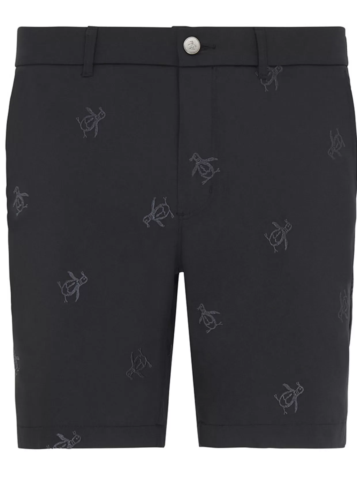 Men Original Penguin Shorts< Pete Embroidered Golf Shorts - Caviar