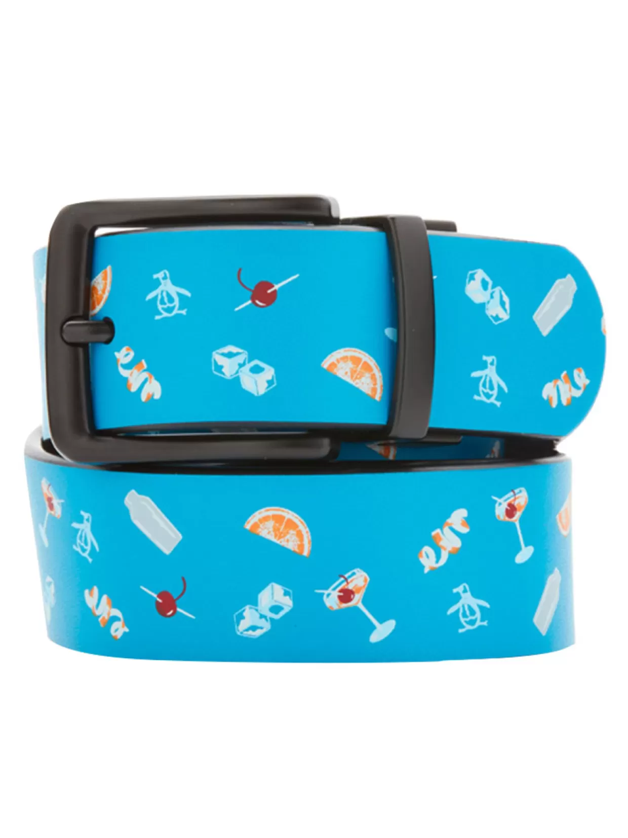 Original Penguin Belts< Reversible Cocktail Printed Belt - Quiet Shade