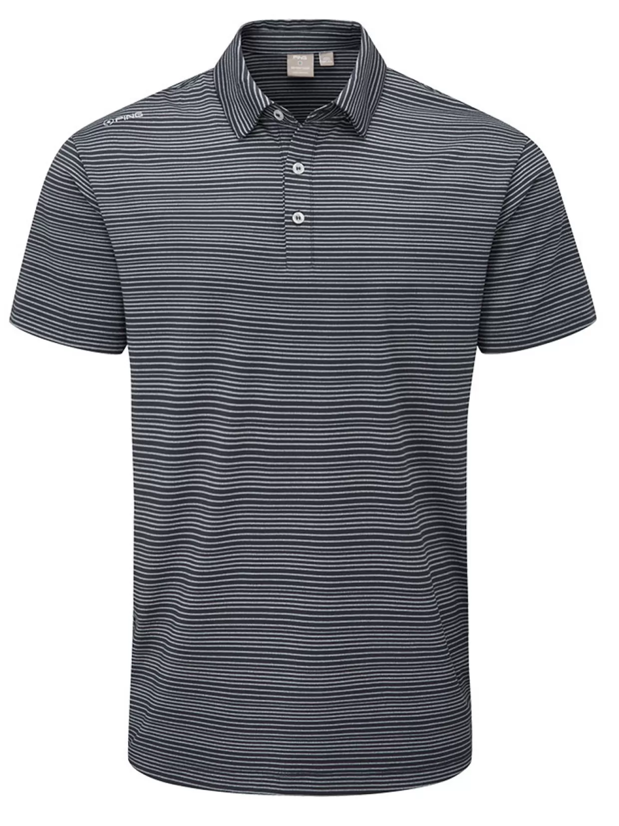 Men PING Shirts< Alexander Tailored Fit Polo - Navy/Silver