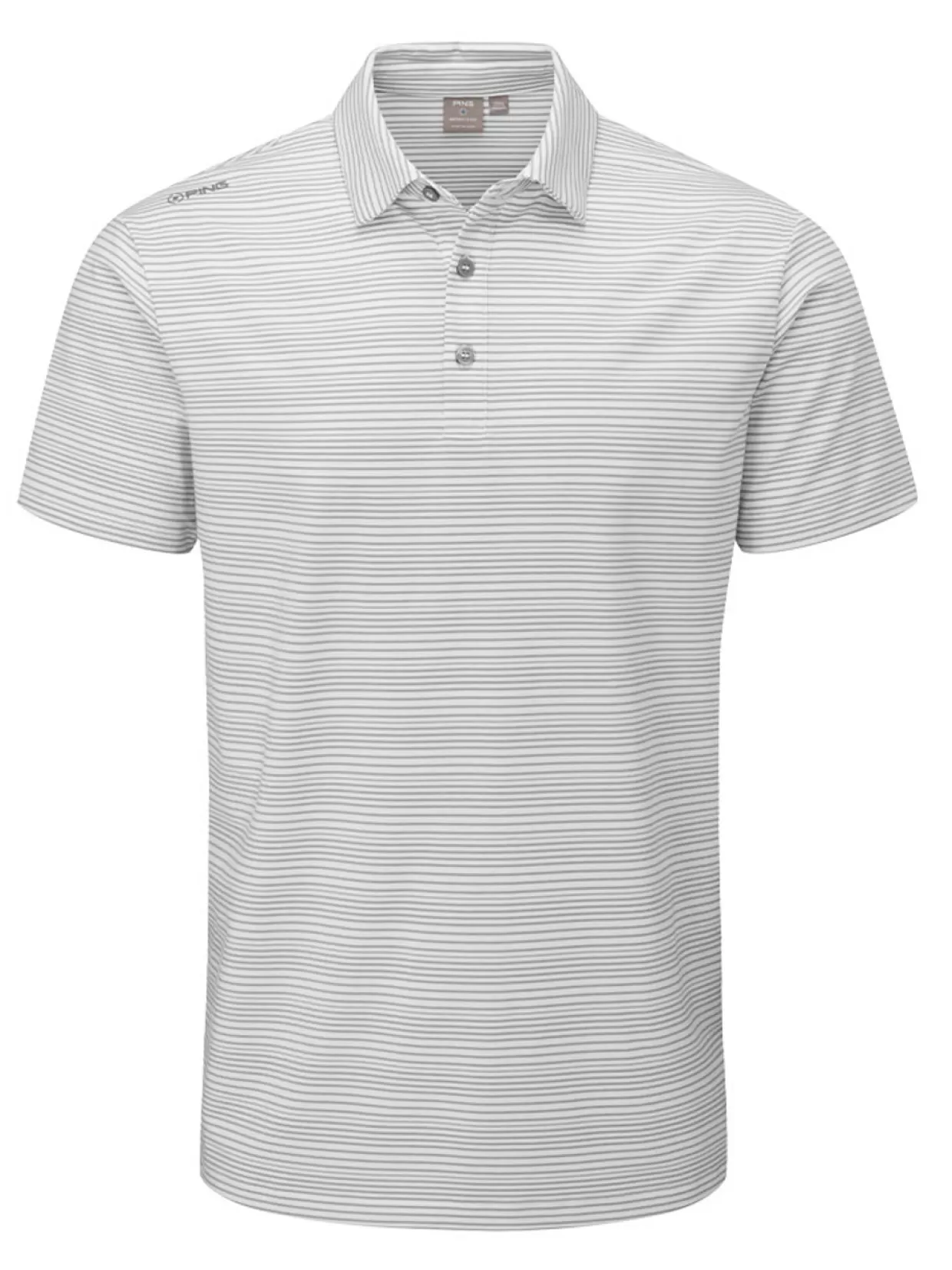 Men PING Shirts< Alexander Tailored Fit Polo - White/Griffin