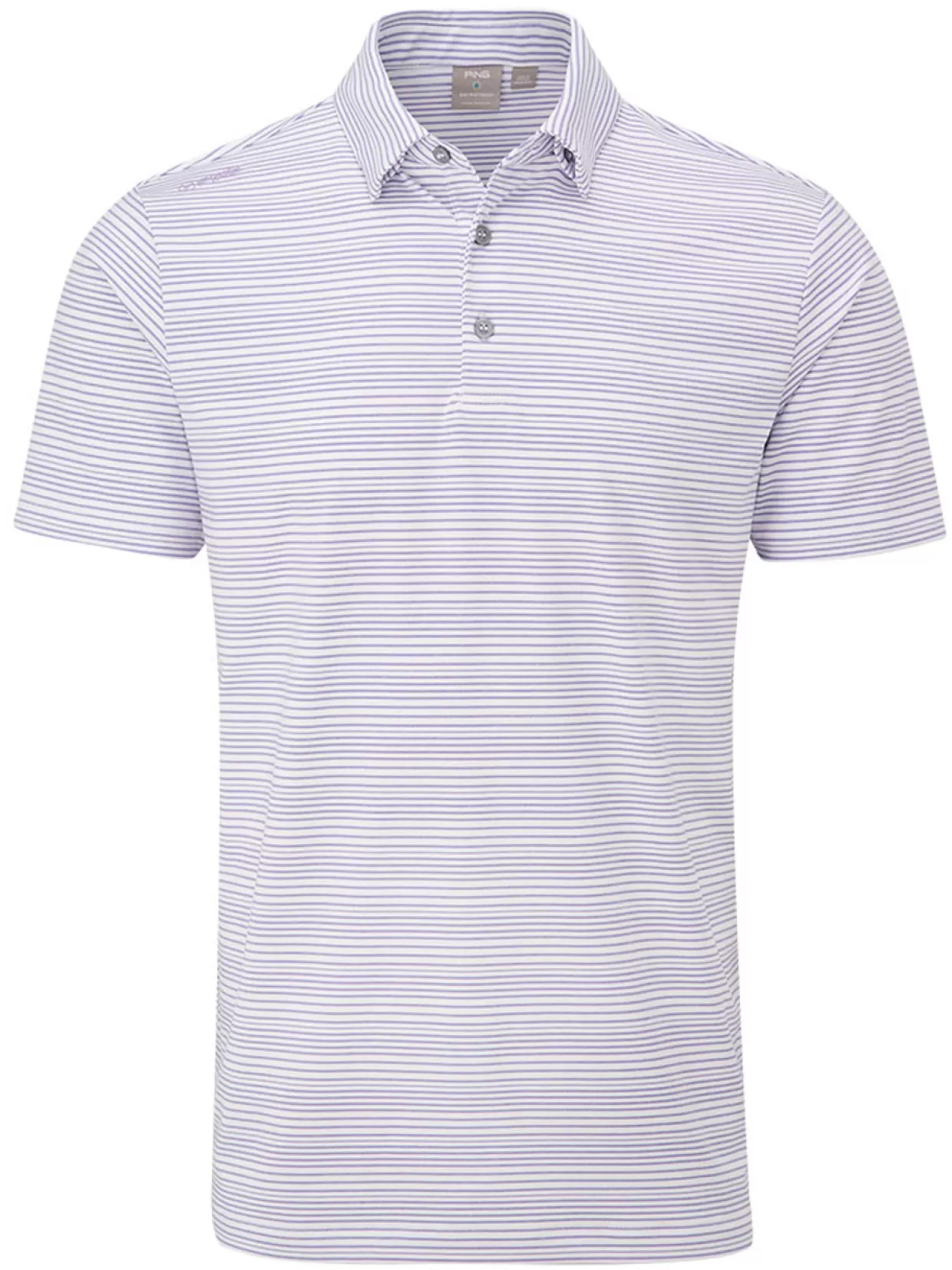 Men PING Shirts< Alexander Tailored Fit Polo - White/Violet