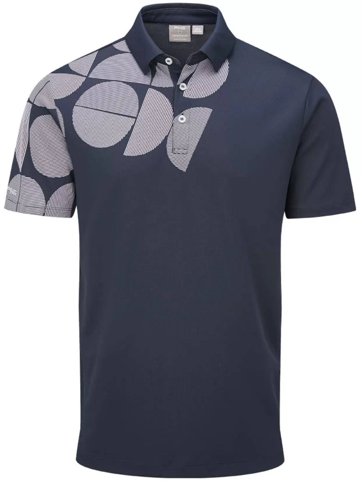 Men PING Shirts< Elevation Tailored Fit Polo - Navy