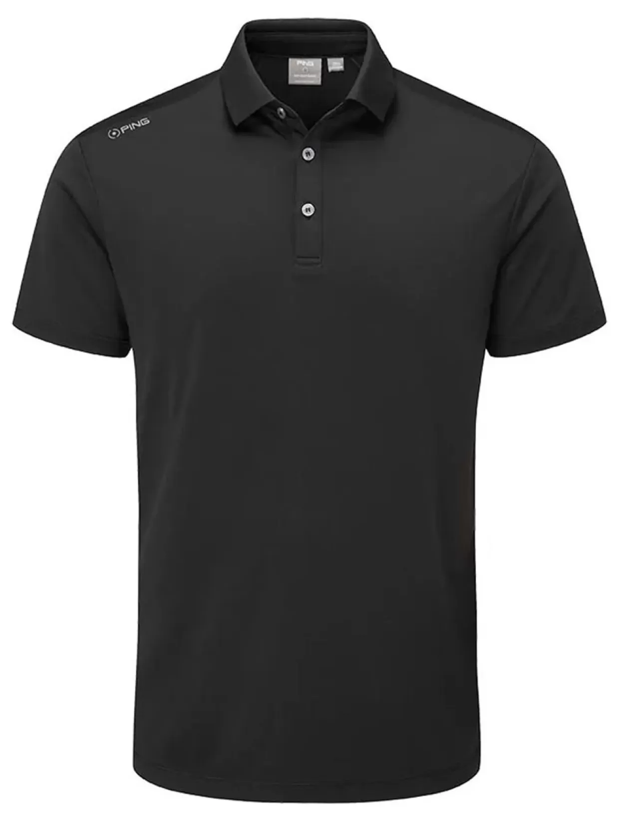 Men PING Shirts< Lindum Tailored Fit Polo - Black