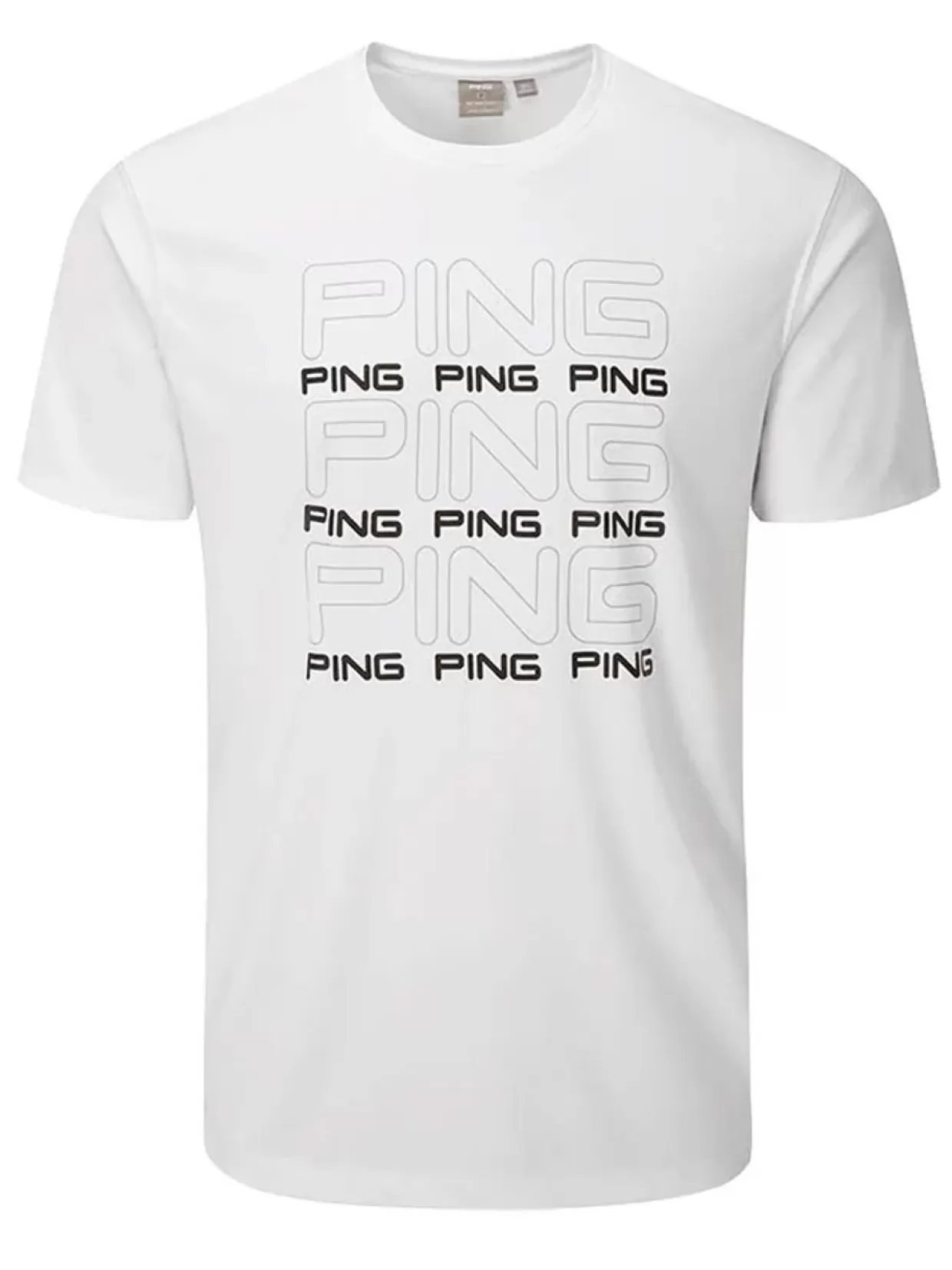 Men PING Shirts< Logo Tee - White