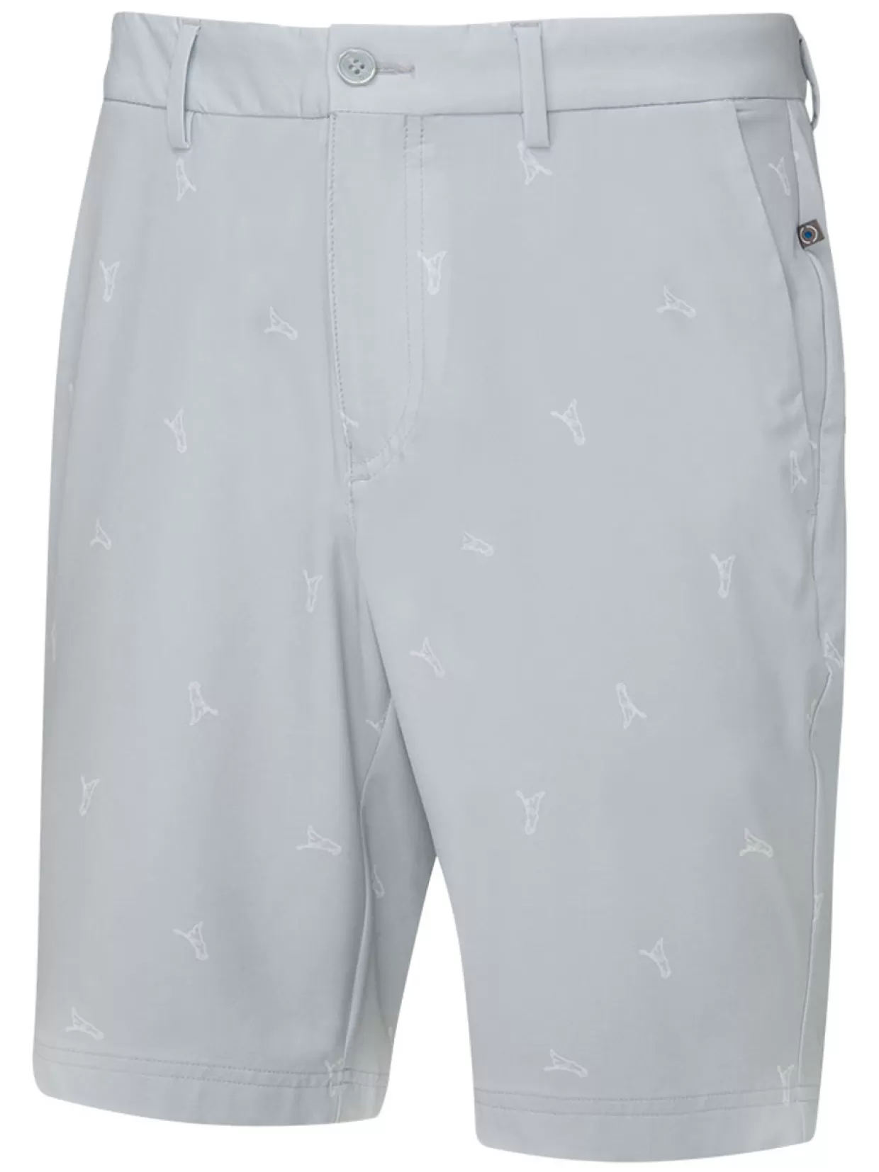 Men PING Shorts< Swift Short - Pearl Grey/White