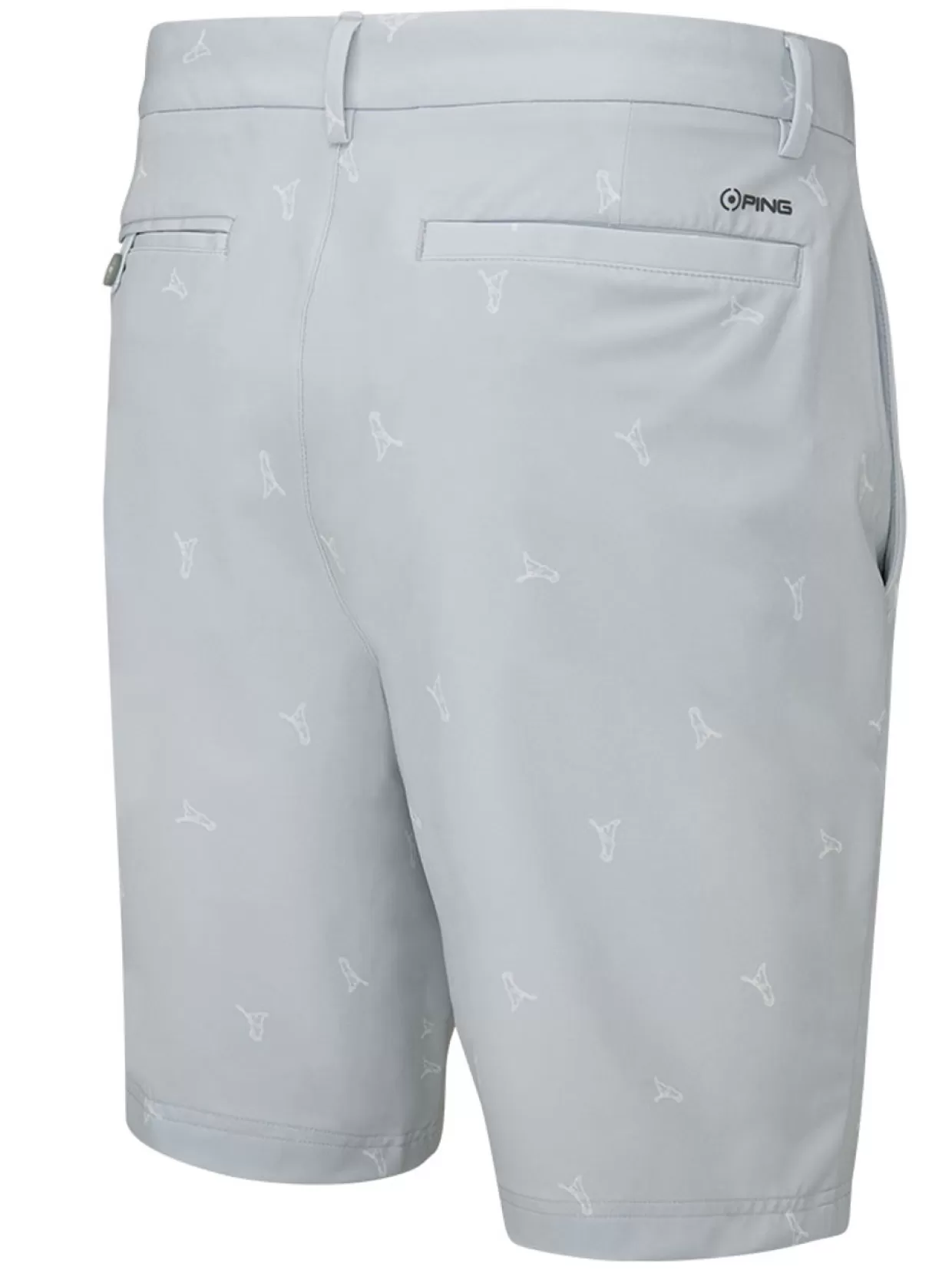 Men PING Shorts< Swift Short - Pearl Grey/White