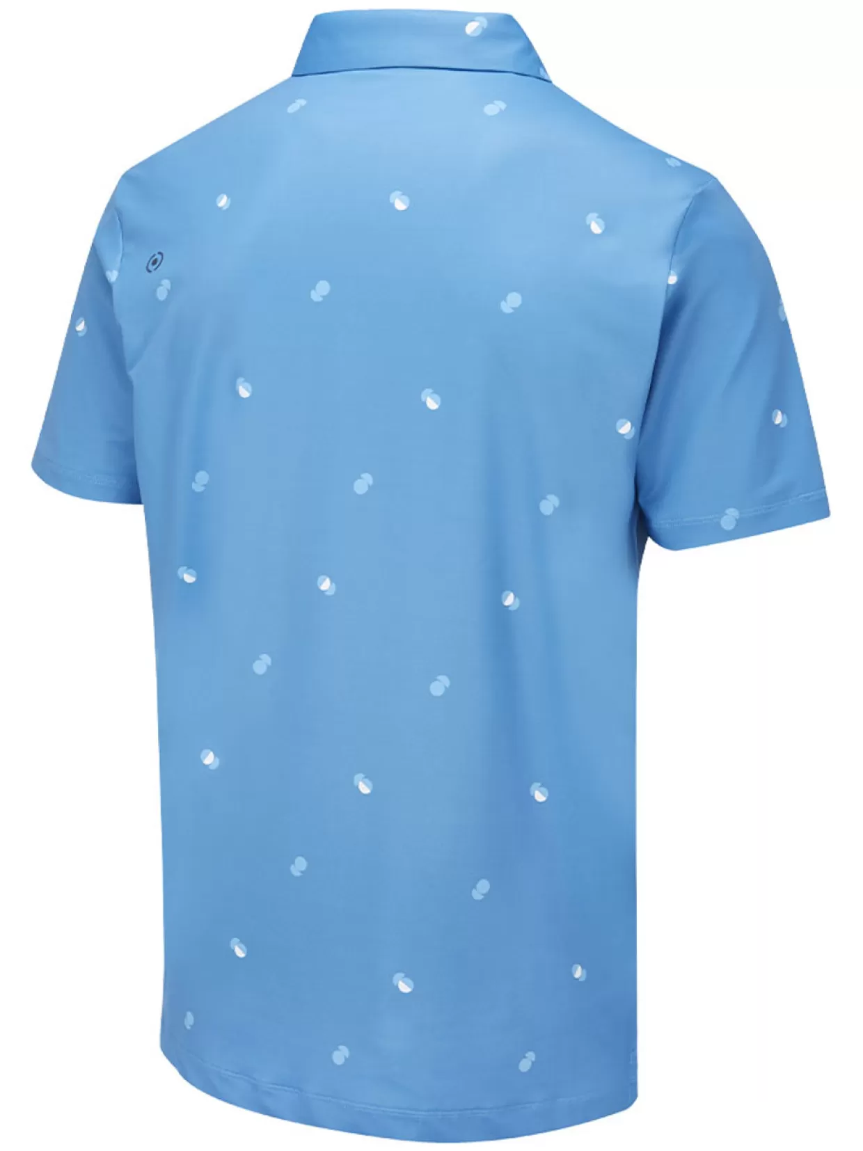 Men PING Shirts< Two Tone Tailored Fit Polo - Danube/Infinity Blue Multi